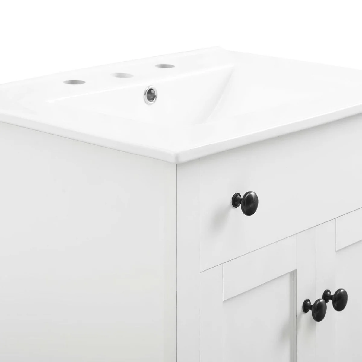 24"Modern Bathroom Vanity – Contemporary Floating Vanity with Storage Cabinets and Countertop - Image 21