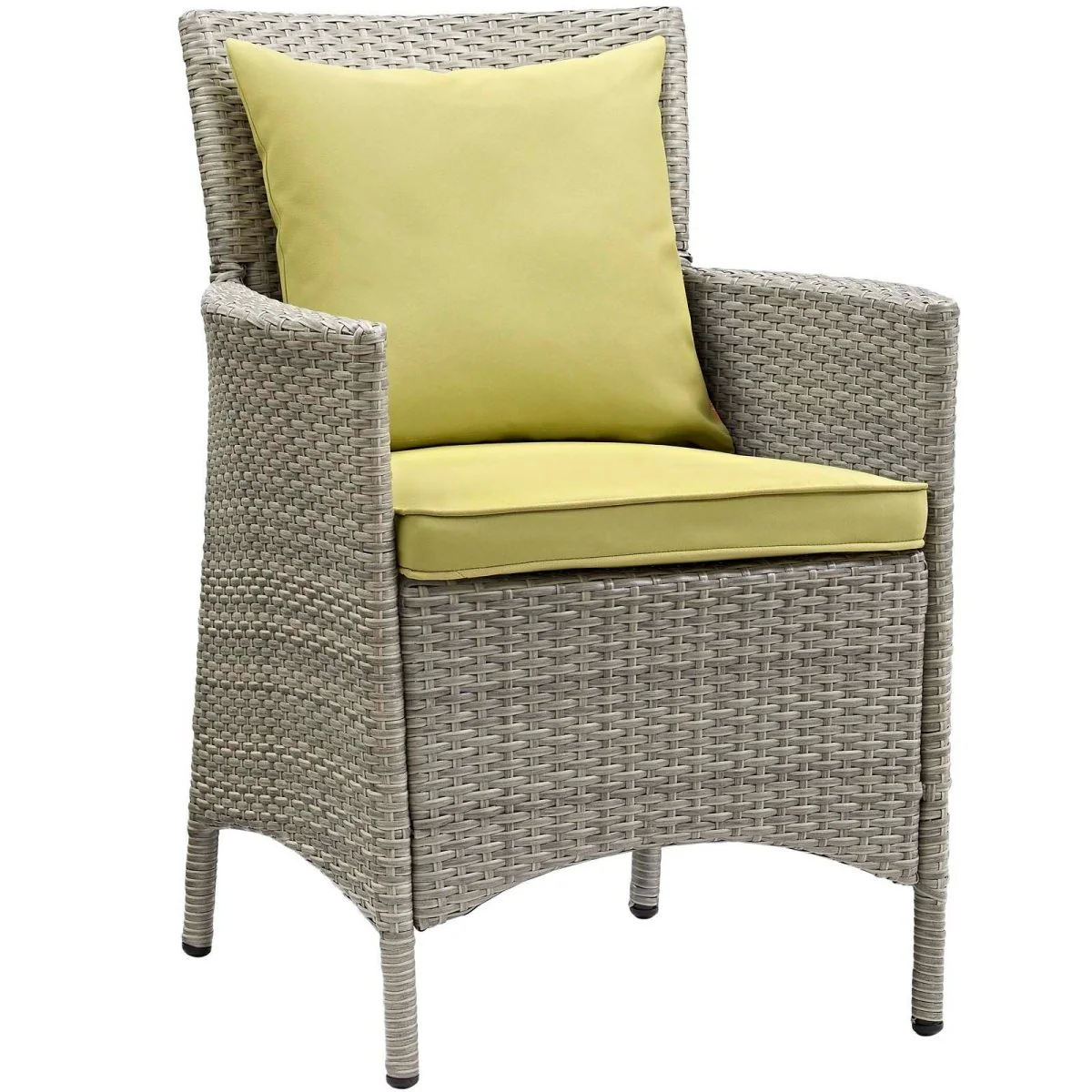 25" Wicker Rattan Outdoor Dining Armchairs Set of 2 for Patio, Garden and Deck Seating - Image 11