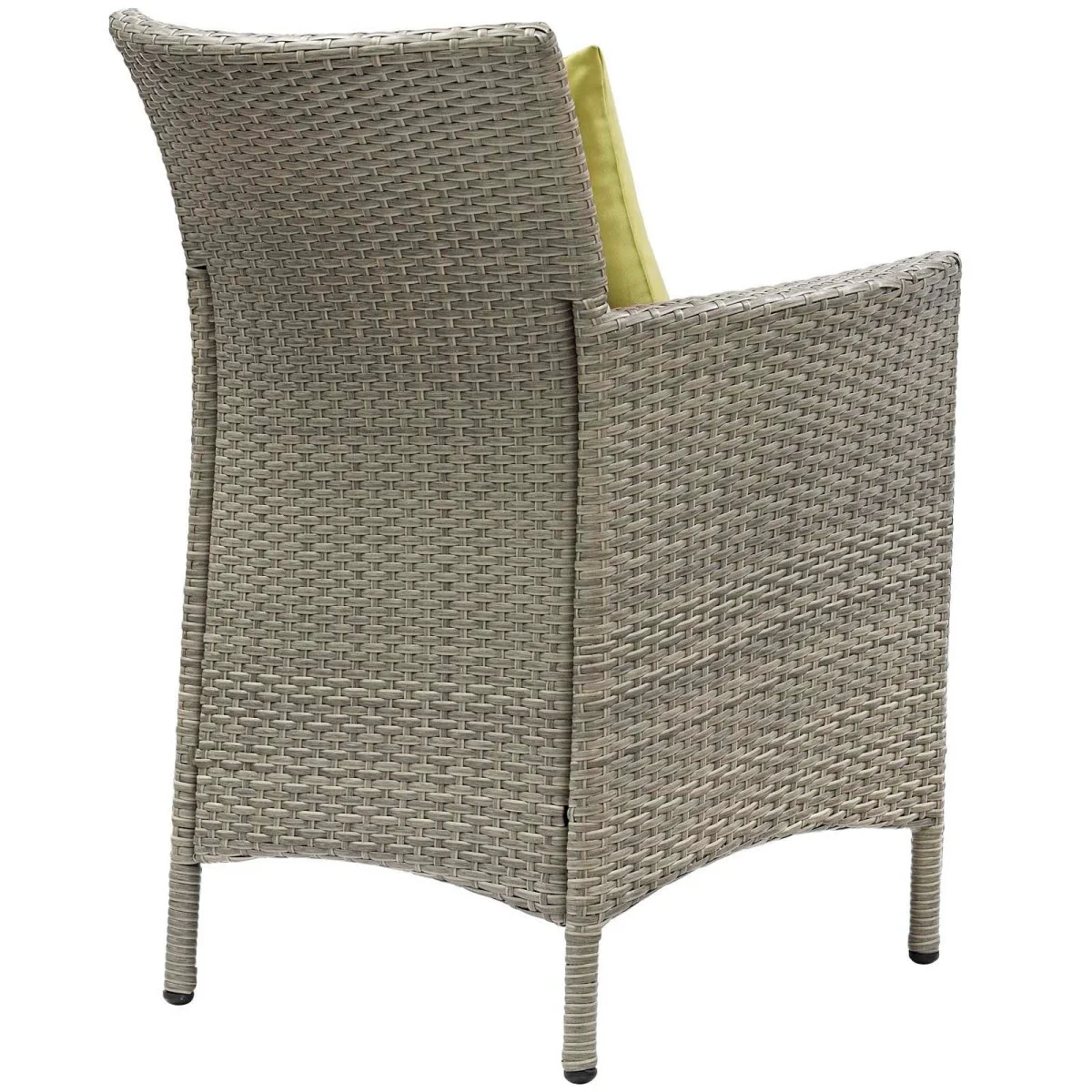 25" Wicker Rattan Outdoor Dining Armchairs Set of 2 for Patio, Garden and Deck Seating - Image 12