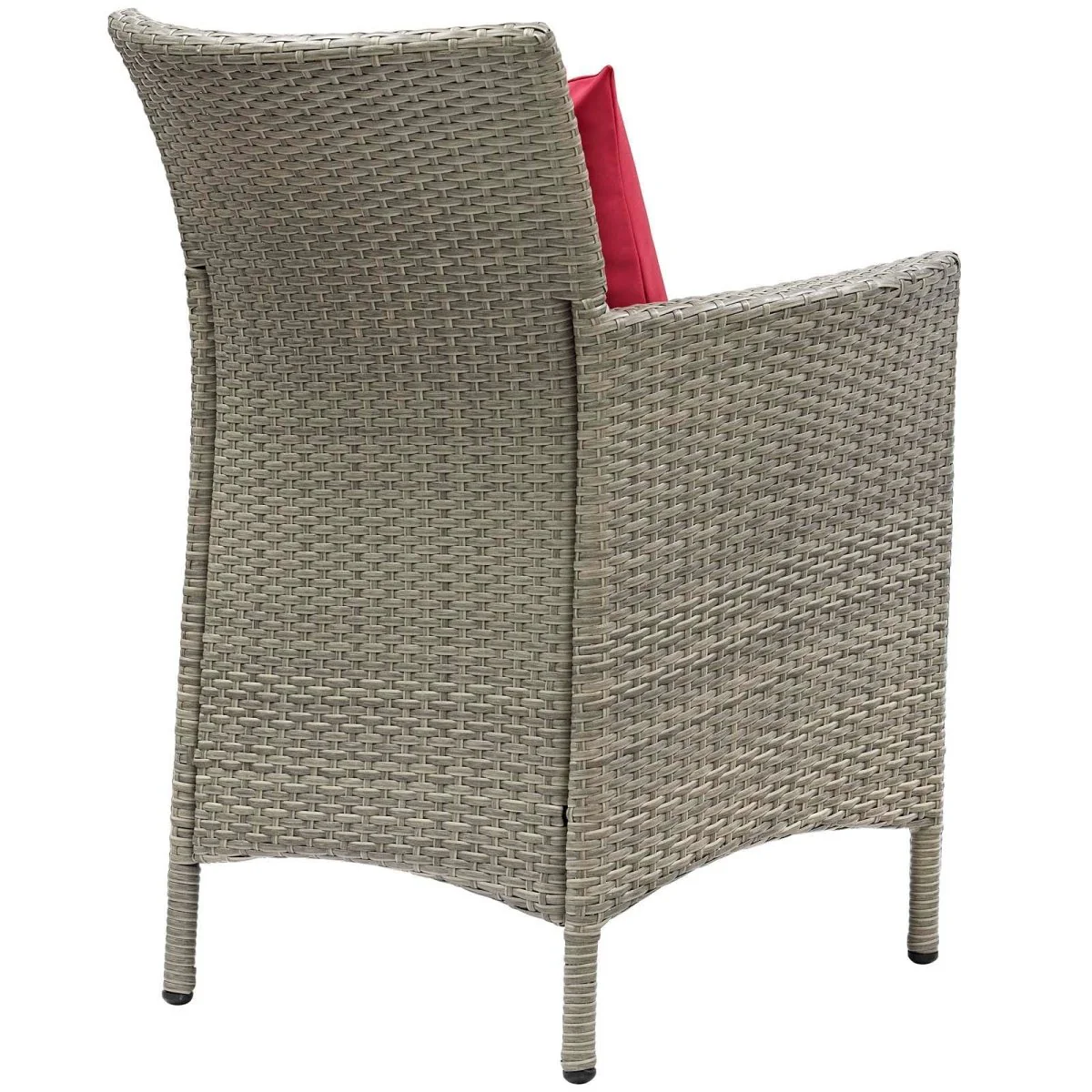 25" Wicker Rattan Outdoor Dining Armchairs Set of 2 for Patio, Garden and Deck Seating - Image 9