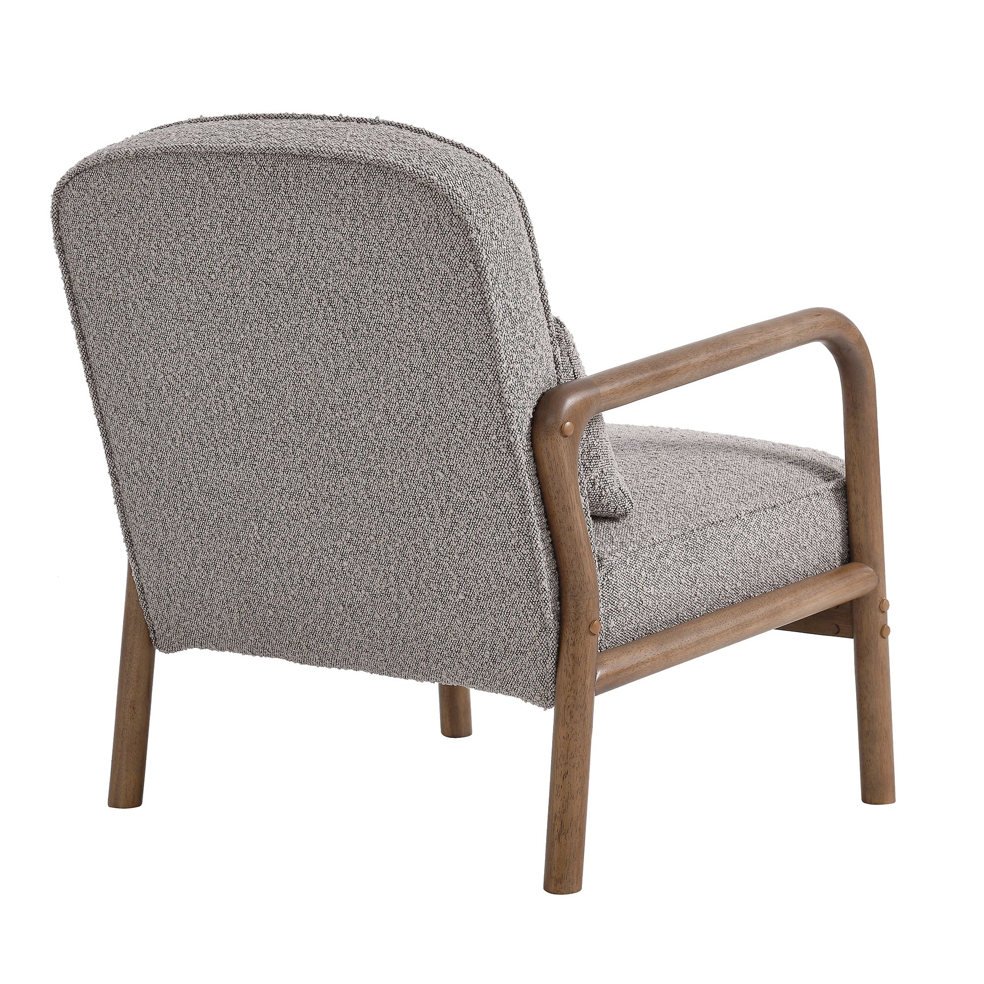 26 Inch Mid-Century Modern Boucle Fabric Armchair - Image 14