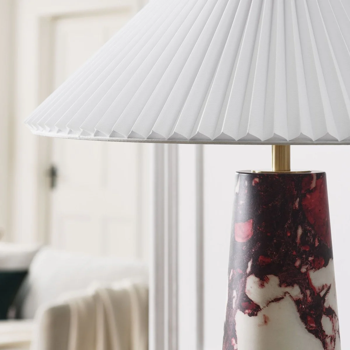 26" Table Lamp with Pleated Shade — Elegant Decorative Accent Lighting - Image 6