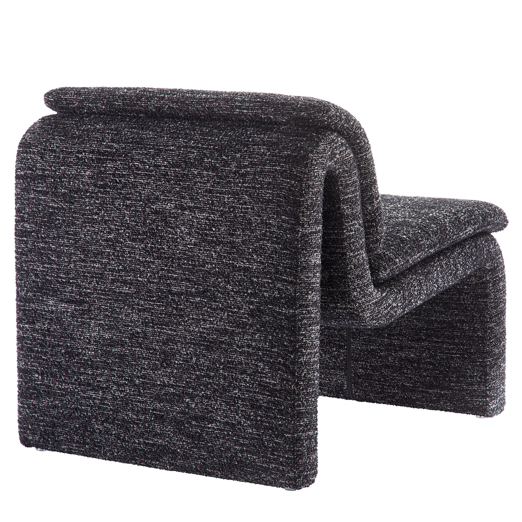 27 Inch Boucle Fabric Armless Accent Chair - Image 19