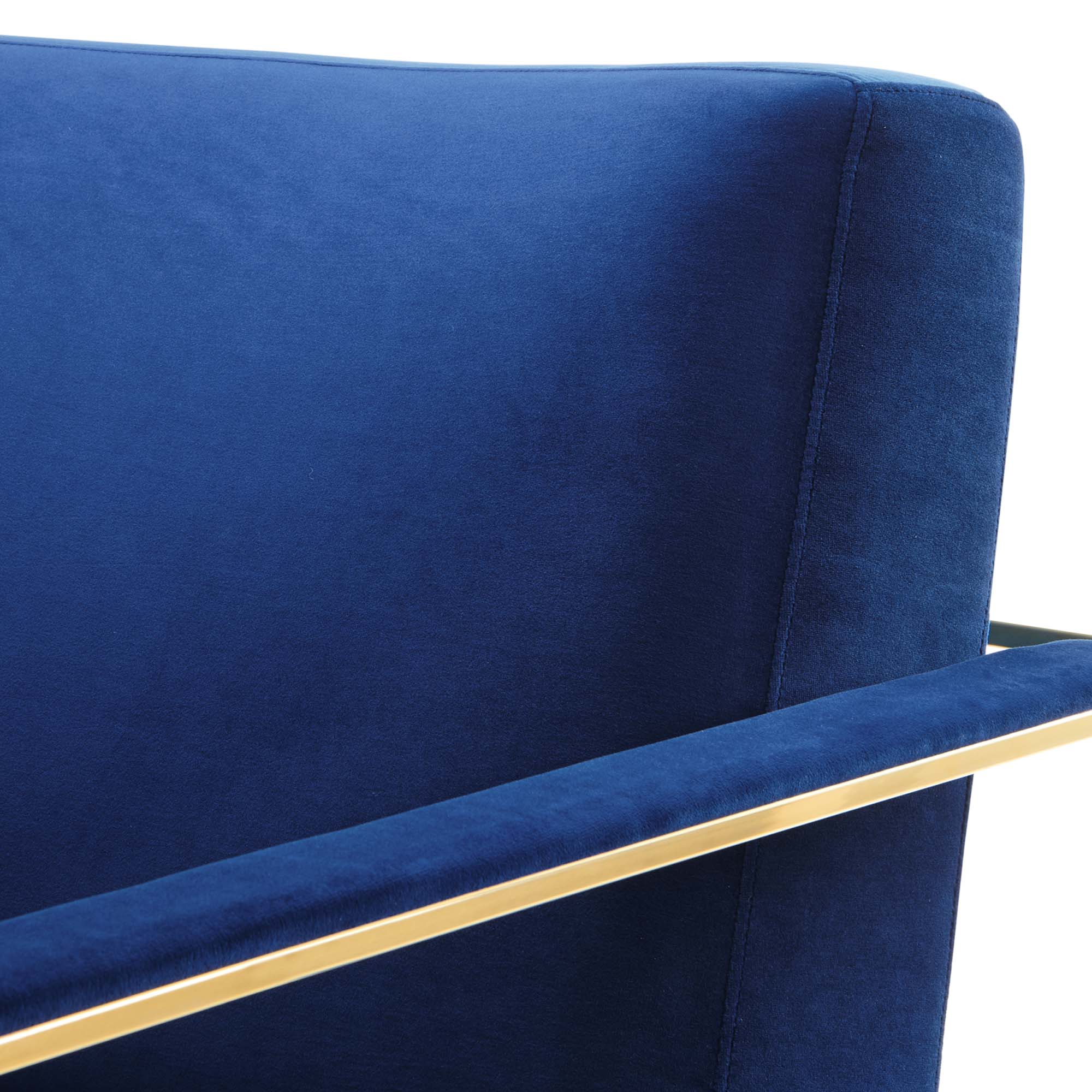 27 Inch Performance Velvet Accent Chair with Coated Steel Frame - Image 13