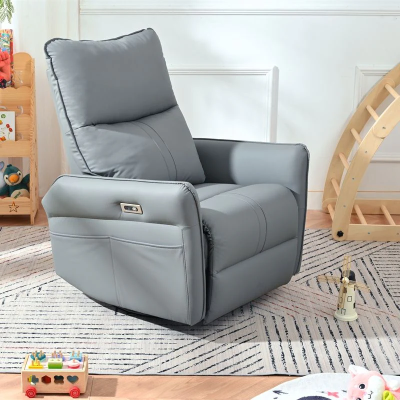 270° Power Swivel Rocker Glider Recliner Chair With USB Ports - Image 13