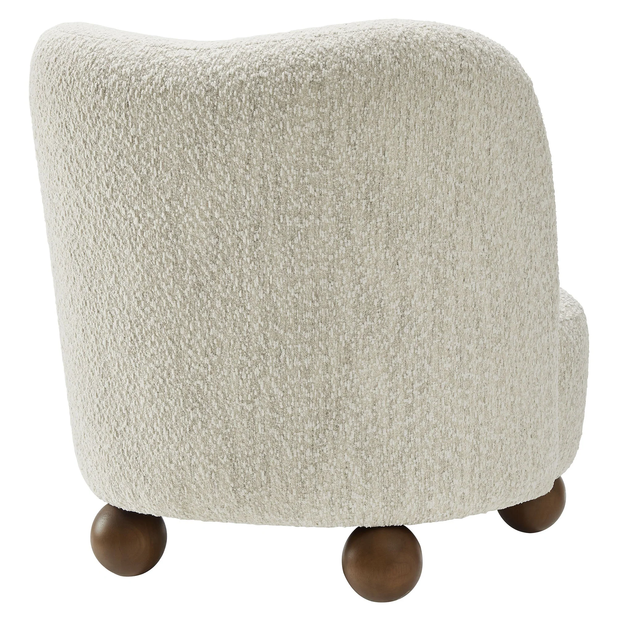 28 Inch Boucle Fabric Accent Chair - Image 5
