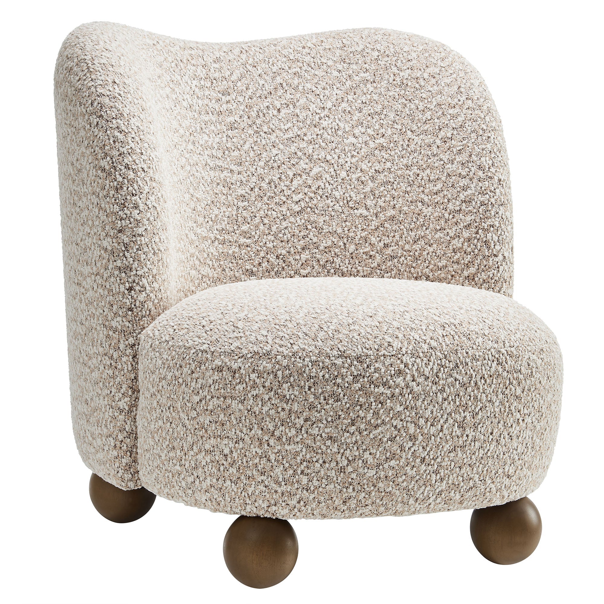 28 Inch Boucle Fabric Accent Chair - Image 8