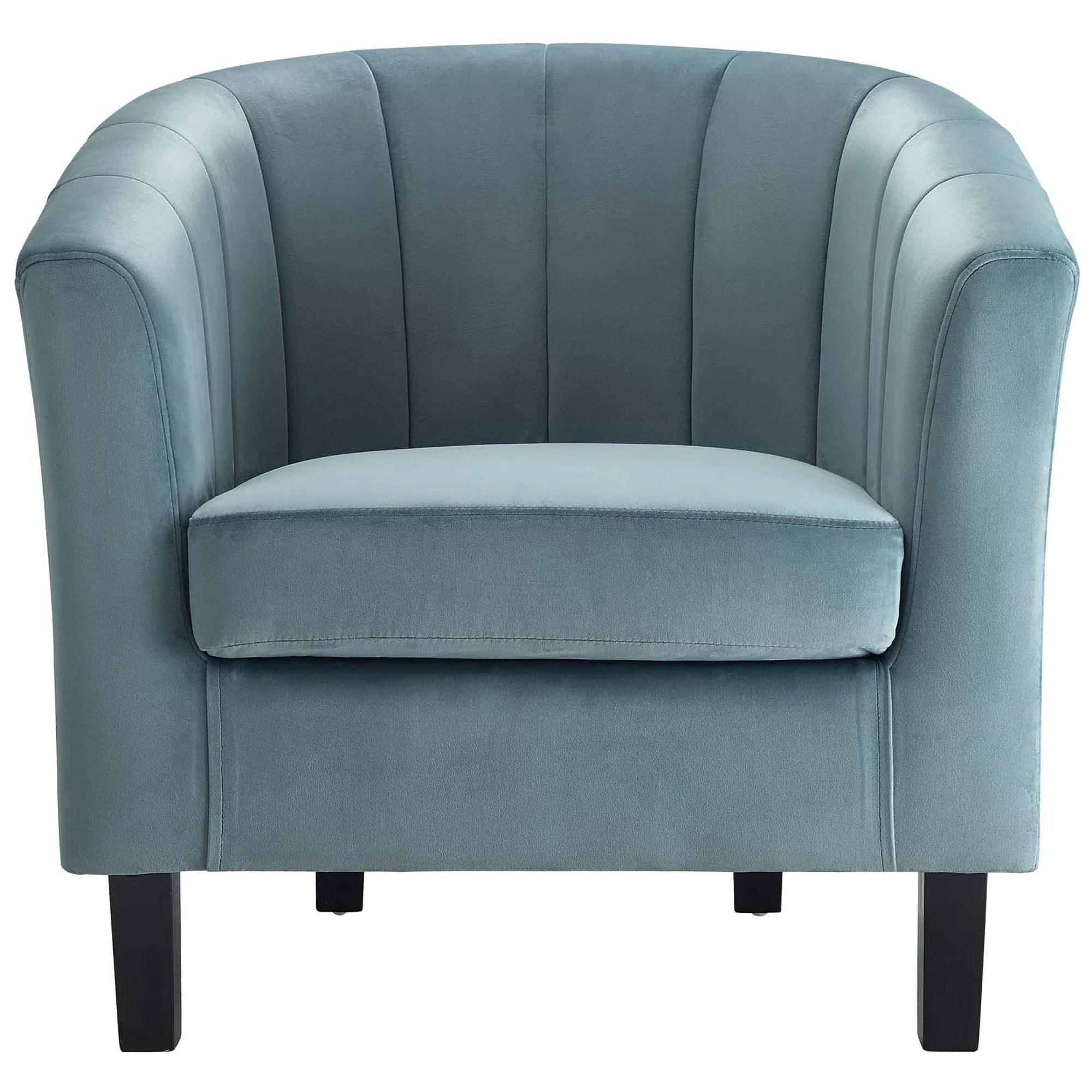 28 Inch Channel Tufted Performance Velvet Barrel Armchair - Image 13