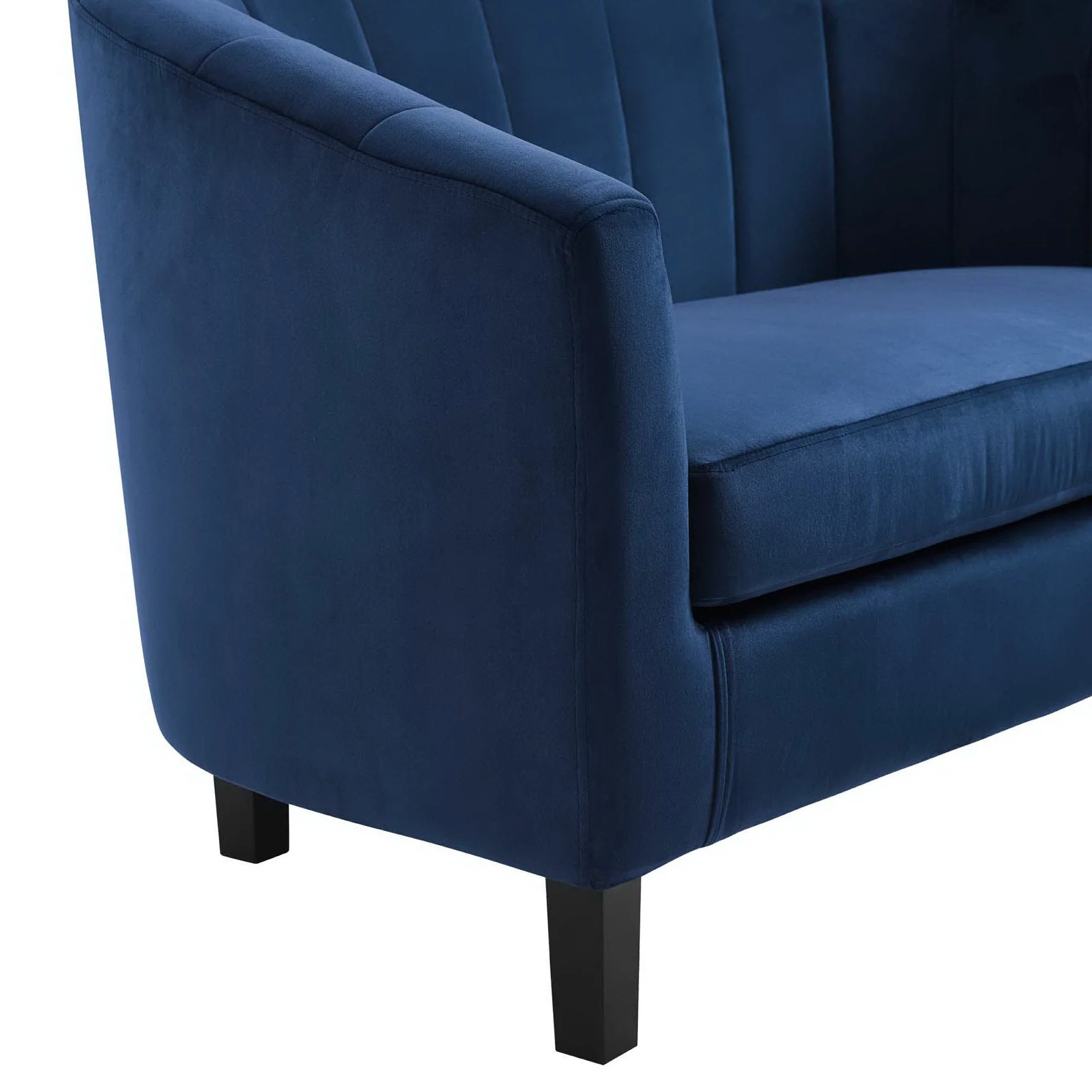 28 Inch Channel Tufted Performance Velvet Barrel Armchair - Image 20