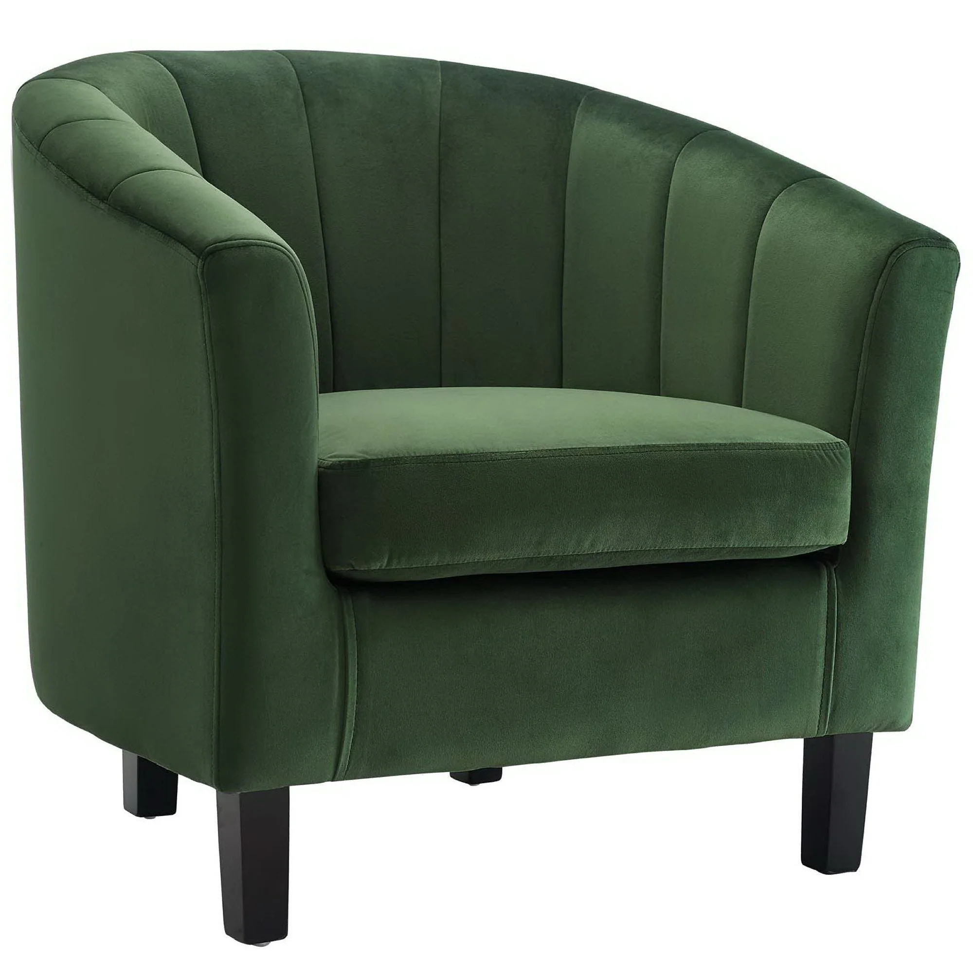 28 Inch Channel Tufted Performance Velvet Barrel Armchair - Image 5