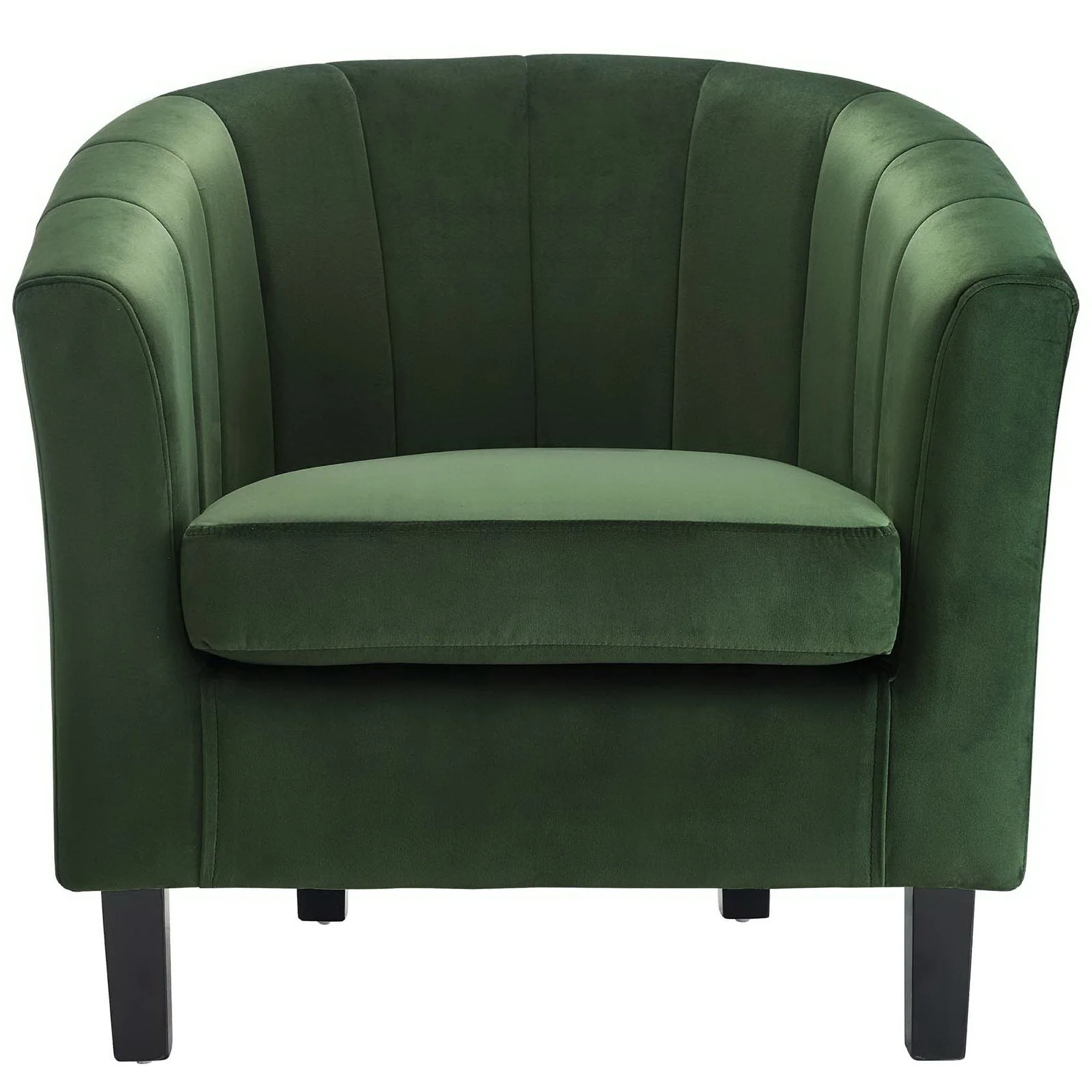 28 Inch Channel Tufted Performance Velvet Barrel Armchair - Image 7