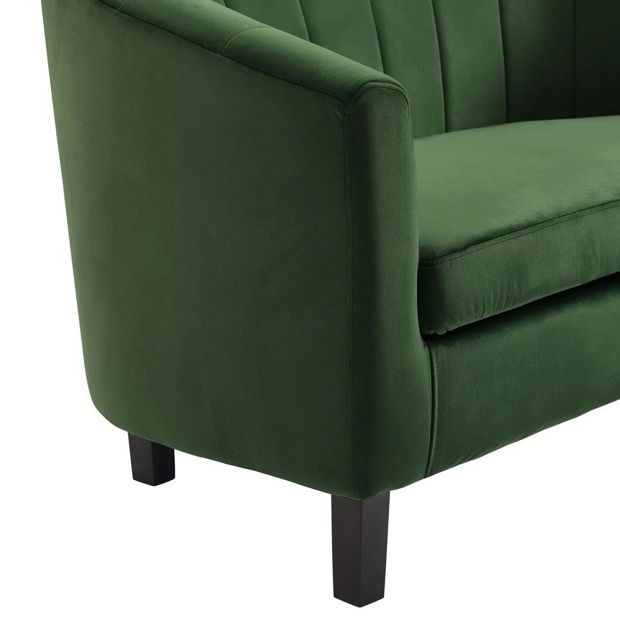 28 Inch Channel Tufted Performance Velvet Barrel Armchair - Image 8