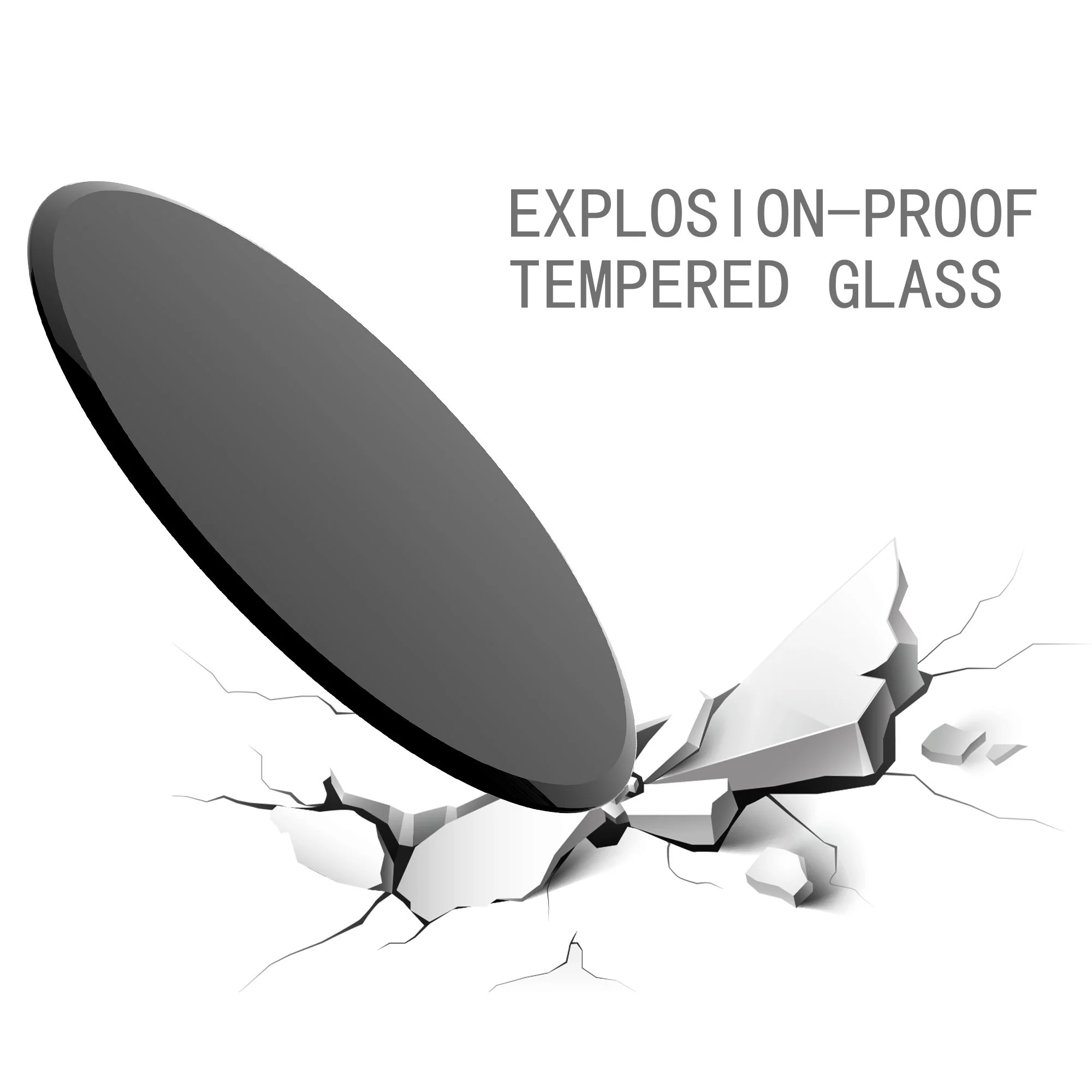 28" Round Tempered Glass Table Top Clear Glass Thick Beveled Polished Edge - Image 15