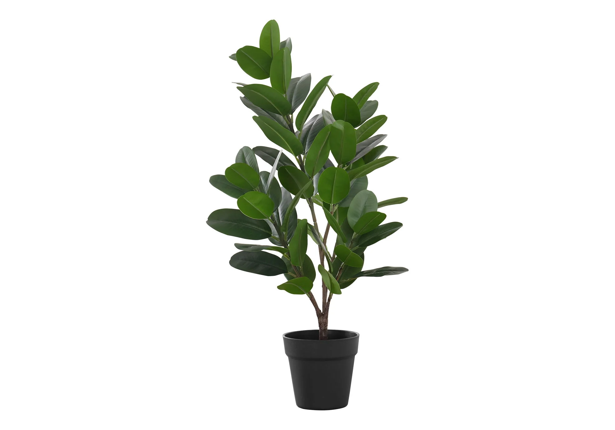 28" Tall, Artificial Plant, Garcinia Tree, Indoor, Faux, Fake, Floor, Greenery, Potted, Real Touch, Decorative - Green / Black - Image 3