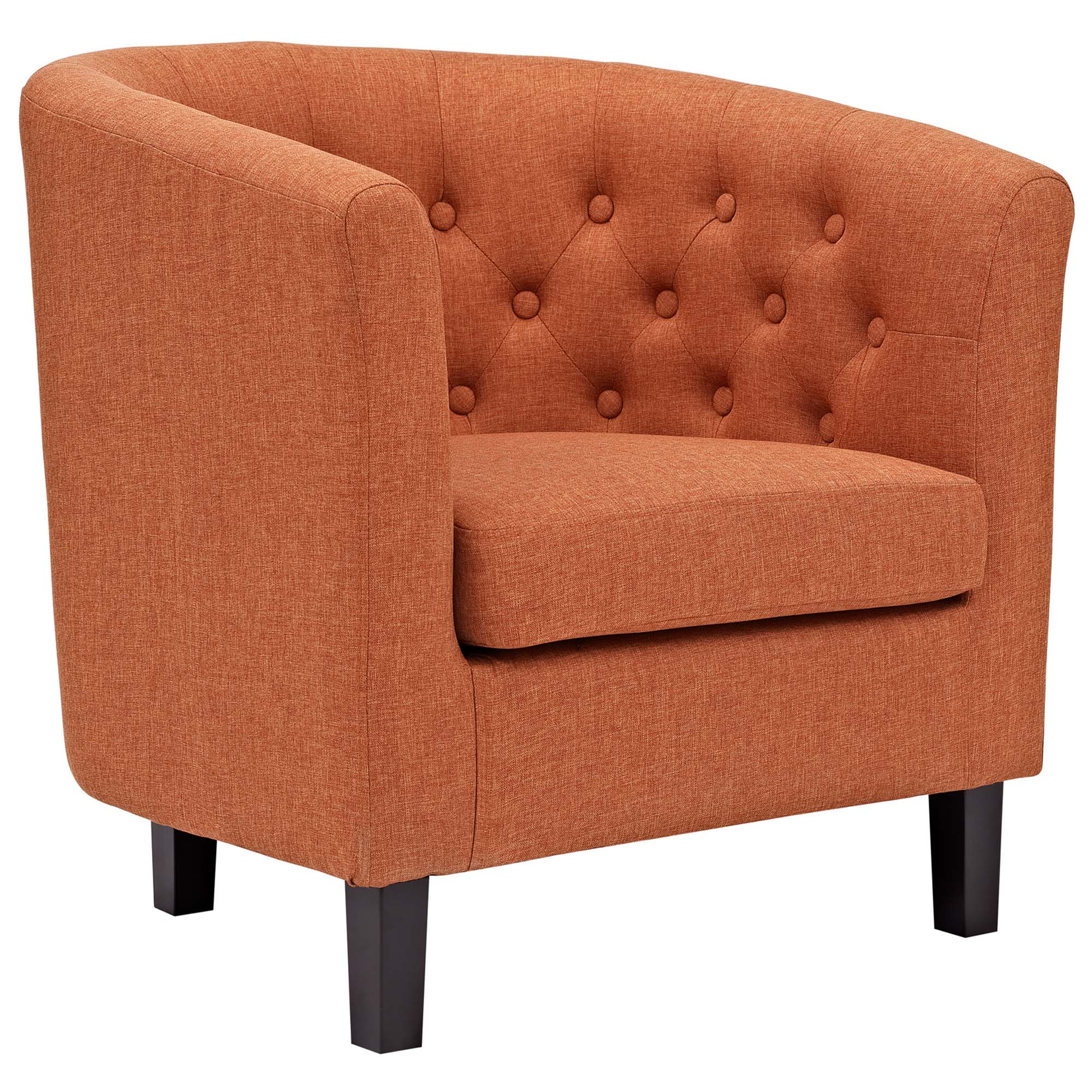 29 Inch Button Tufted Upholstered Fabric Armchair Set of 2 - Image 3