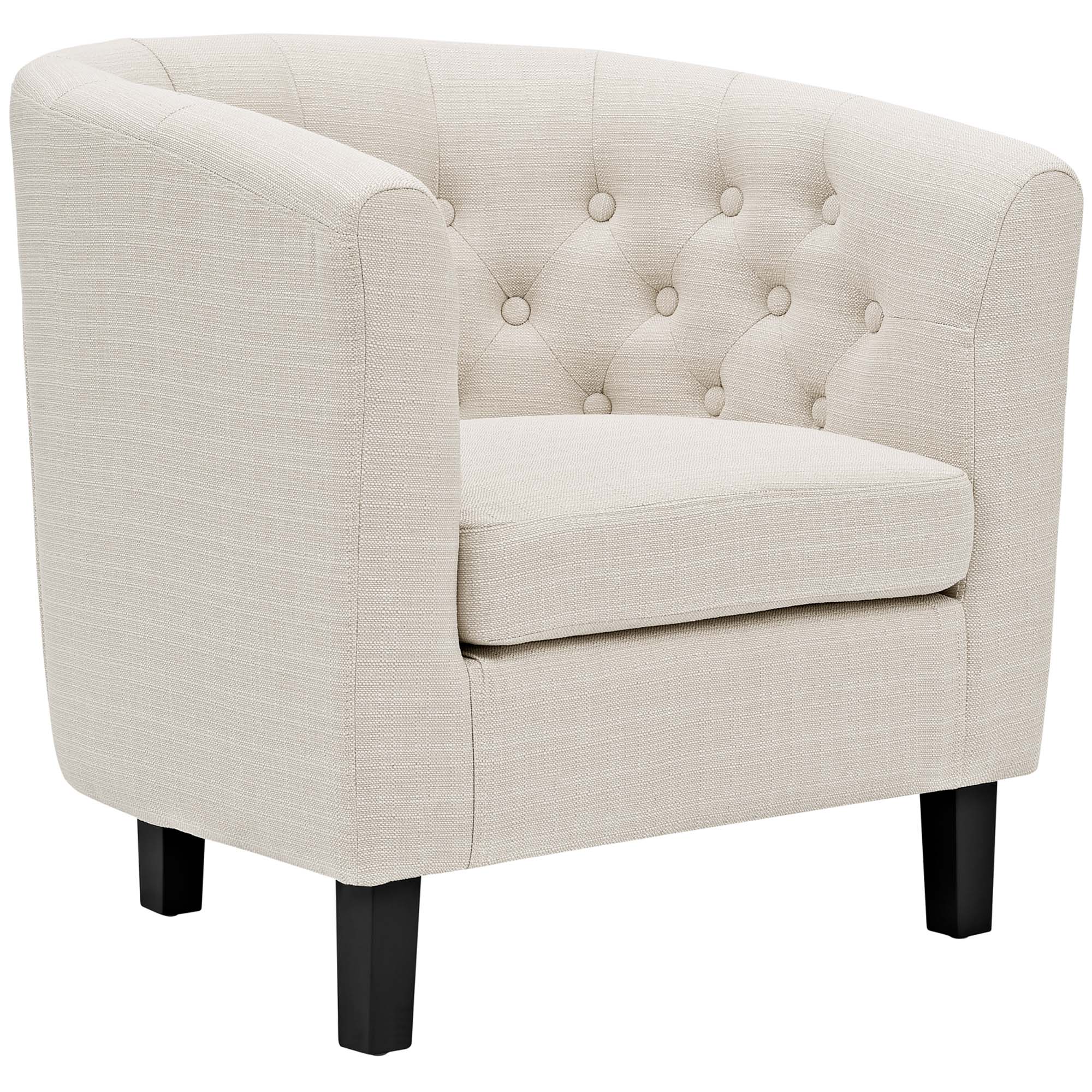 29 Inch Button Tufted Upholstered Fabric Armchair Set of 2 - Image 8