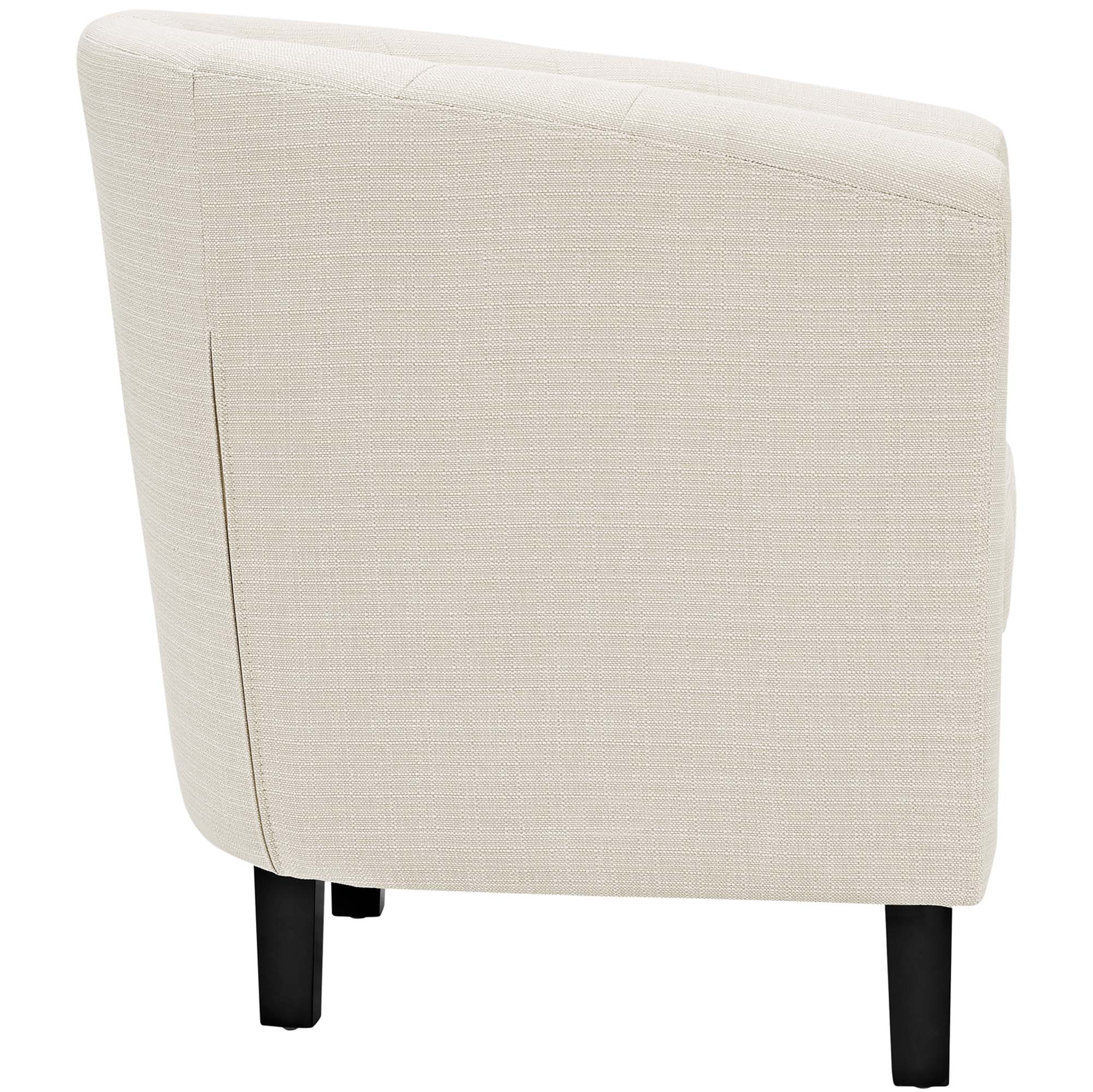 29 Inch Button Tufted Upholstered Fabric Armchair Set of 2 - Image 9