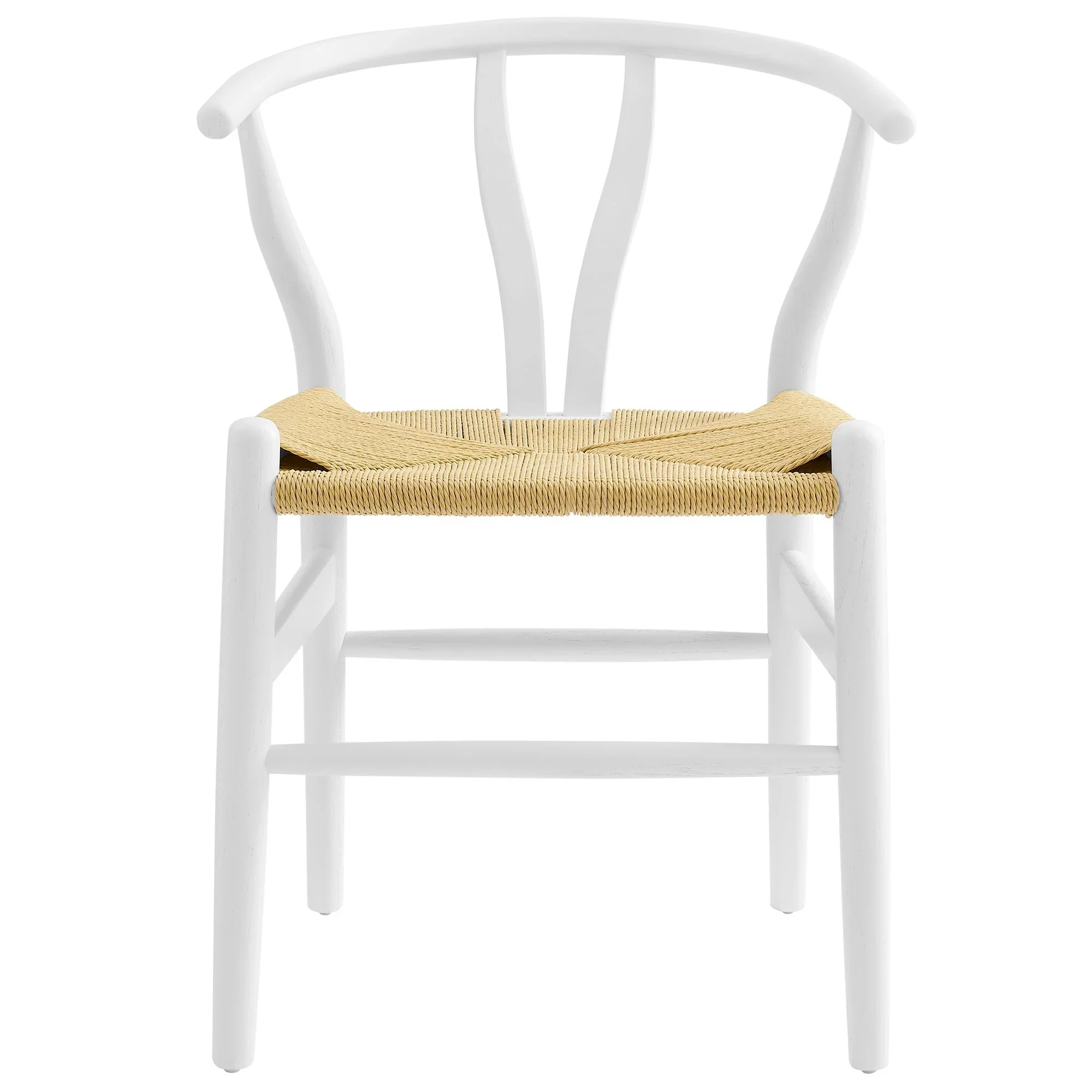 29 Inch Elm Wood Dining Side Chair with Woven Rope Seat - Image 21