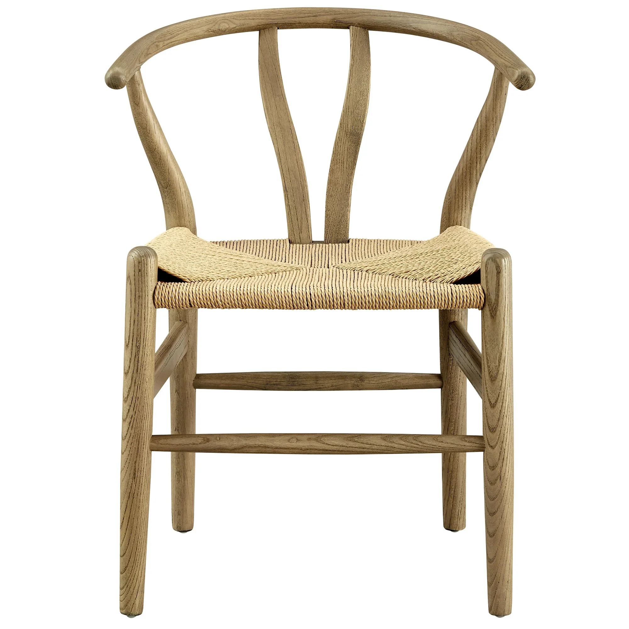 29 Inch Elm Wood Dining Side Chair with Woven Rope Seat - Image 26