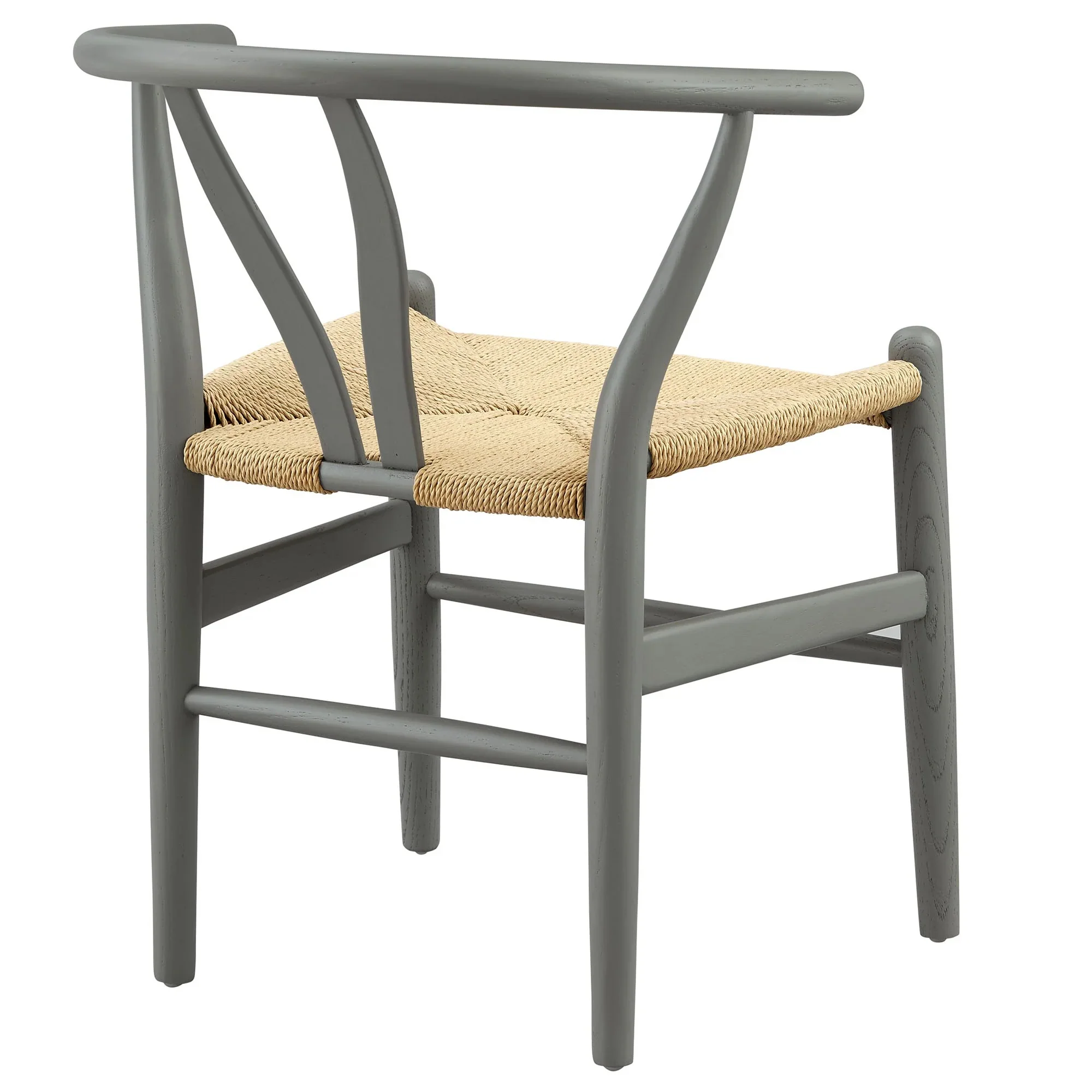 29 Inch Elm Wood Dining Side Chair with Woven Rope Seat - Image 38