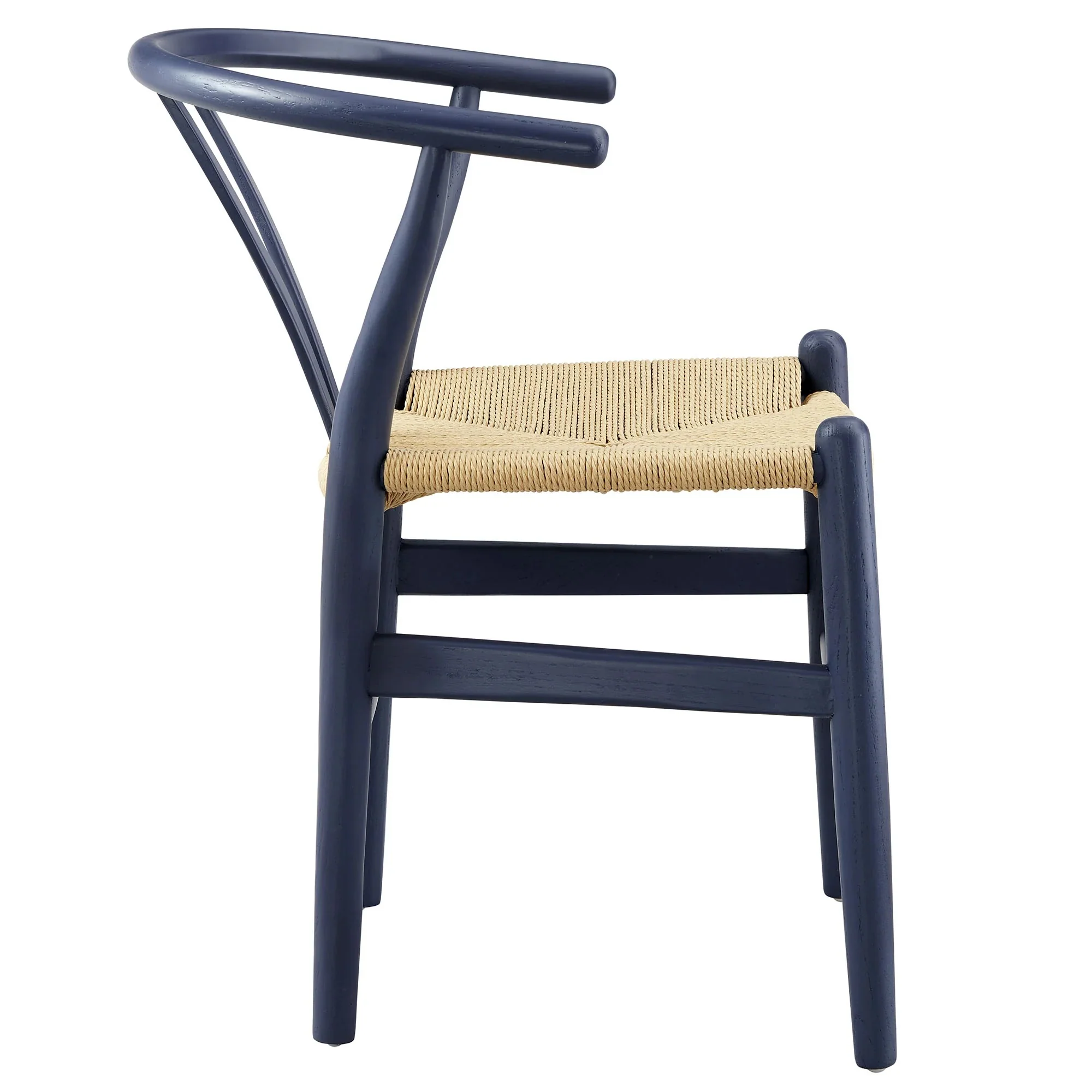29 Inch Elm Wood Dining Side Chair with Woven Rope Seat - Image 43