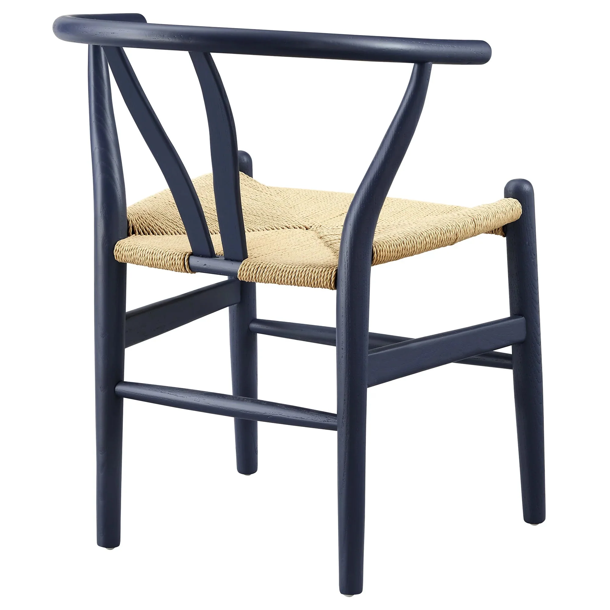 29 Inch Elm Wood Dining Side Chair with Woven Rope Seat - Image 44