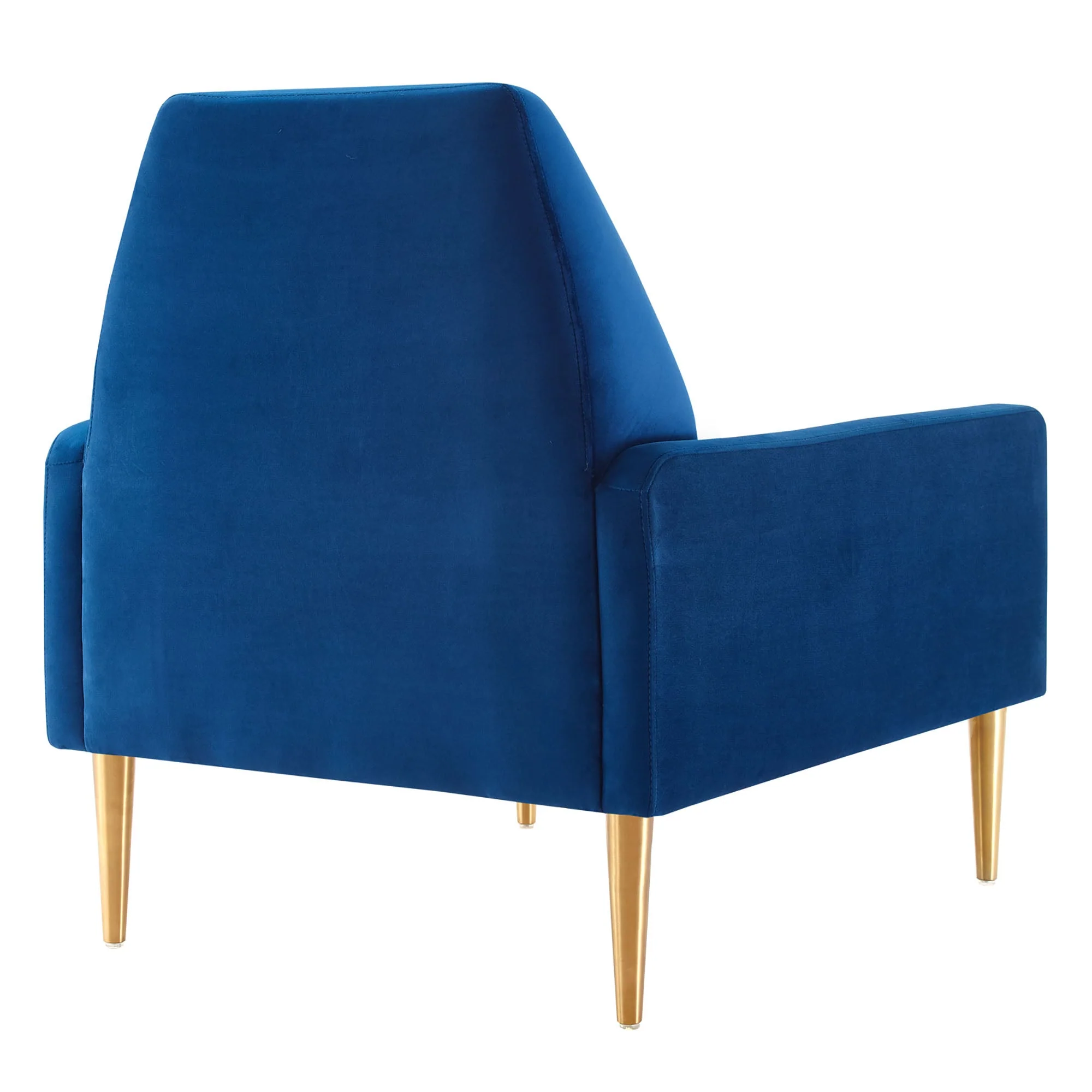 29 Inch Performance Velvet Armchair with Gold Stainless Steel Legs - Image 16