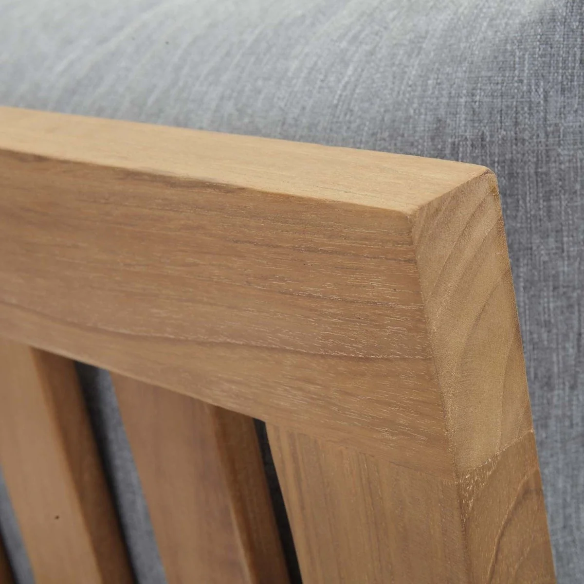 29" Natural Teak Right-Facing Outdoor Sofa, Teak Frame and Weather-Resistant Construction - Image 2