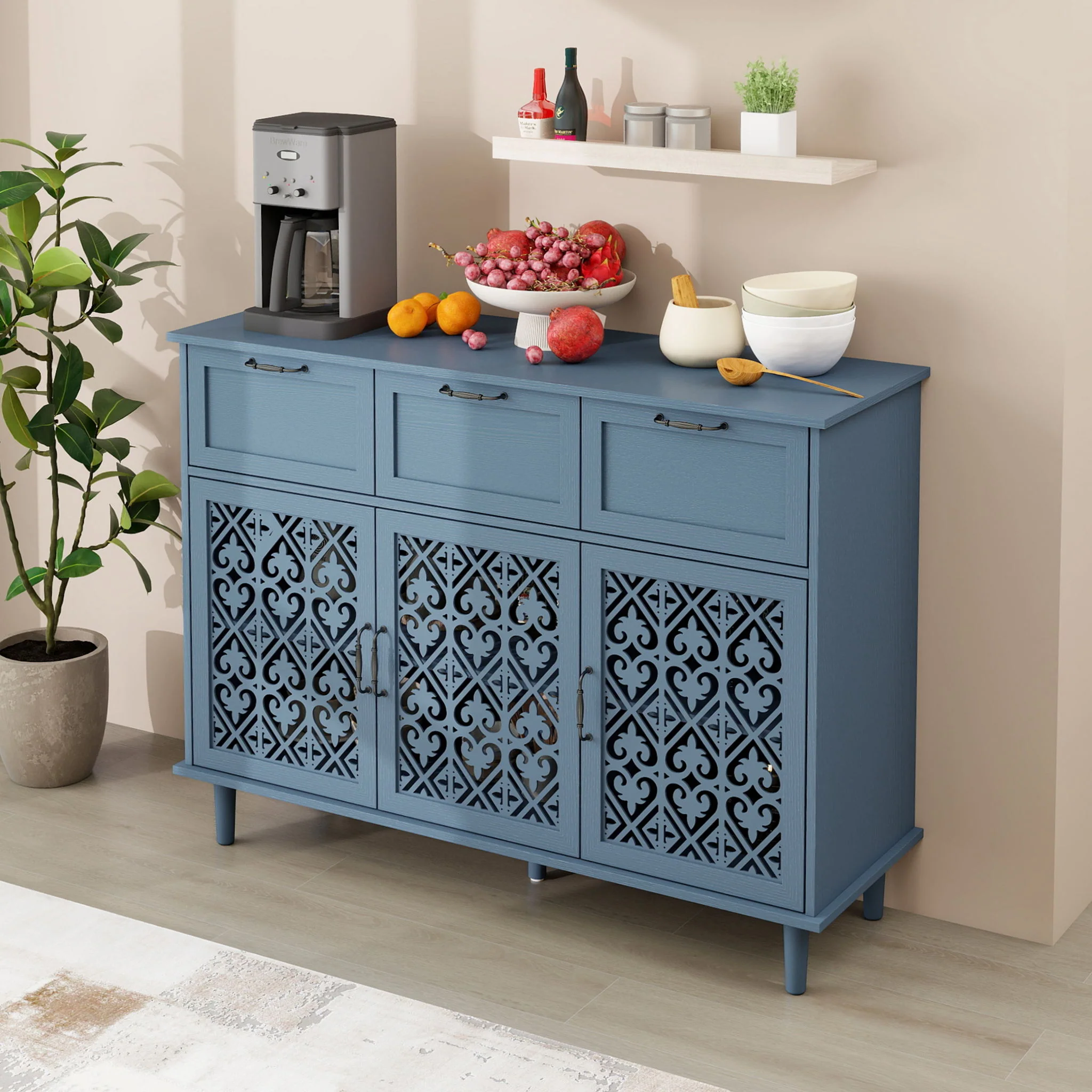 3 Door 3 Drawer Elegant Cabinet - Image 3
