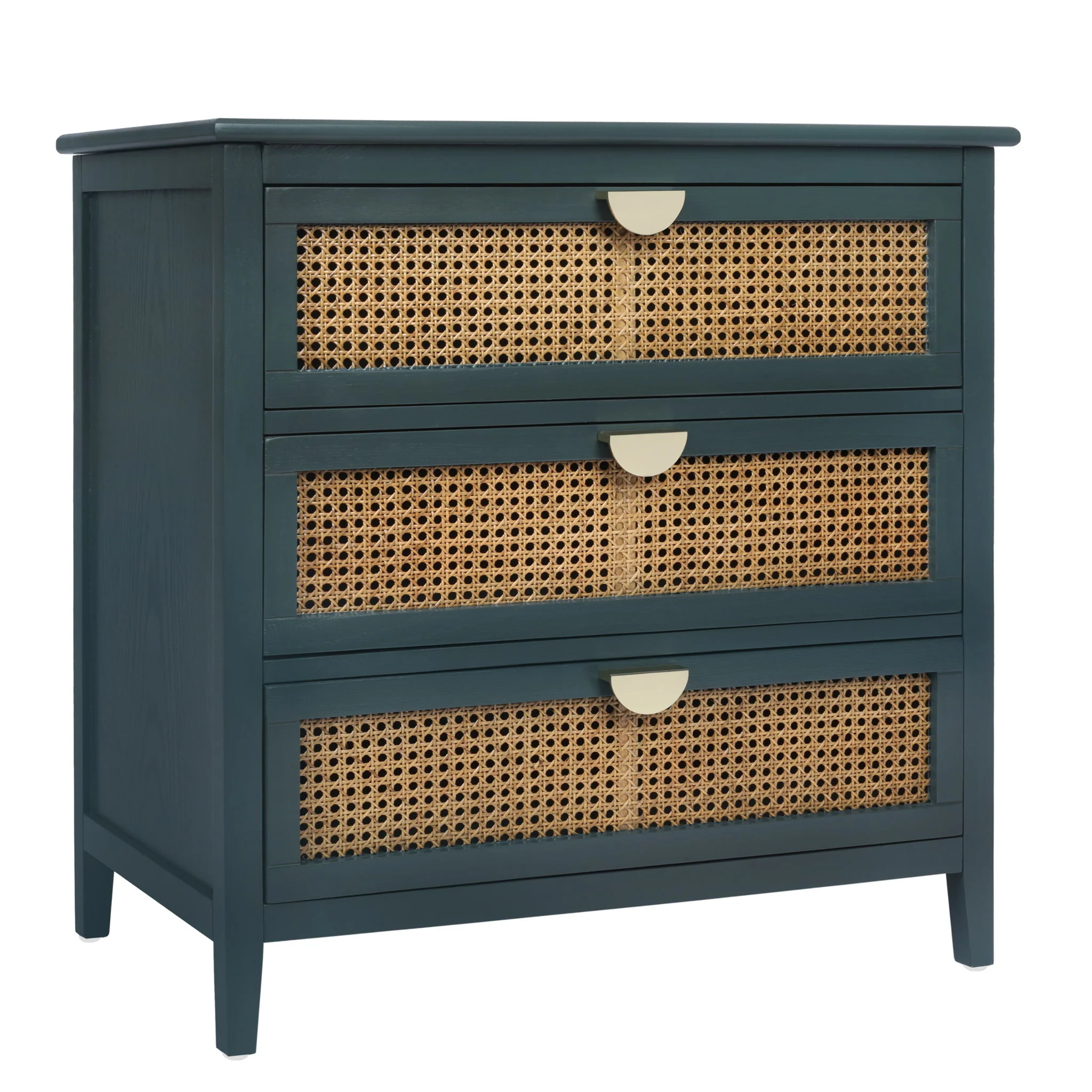 3 Drawer Cabinet, Natural Rattan, American Furniture - Image 27