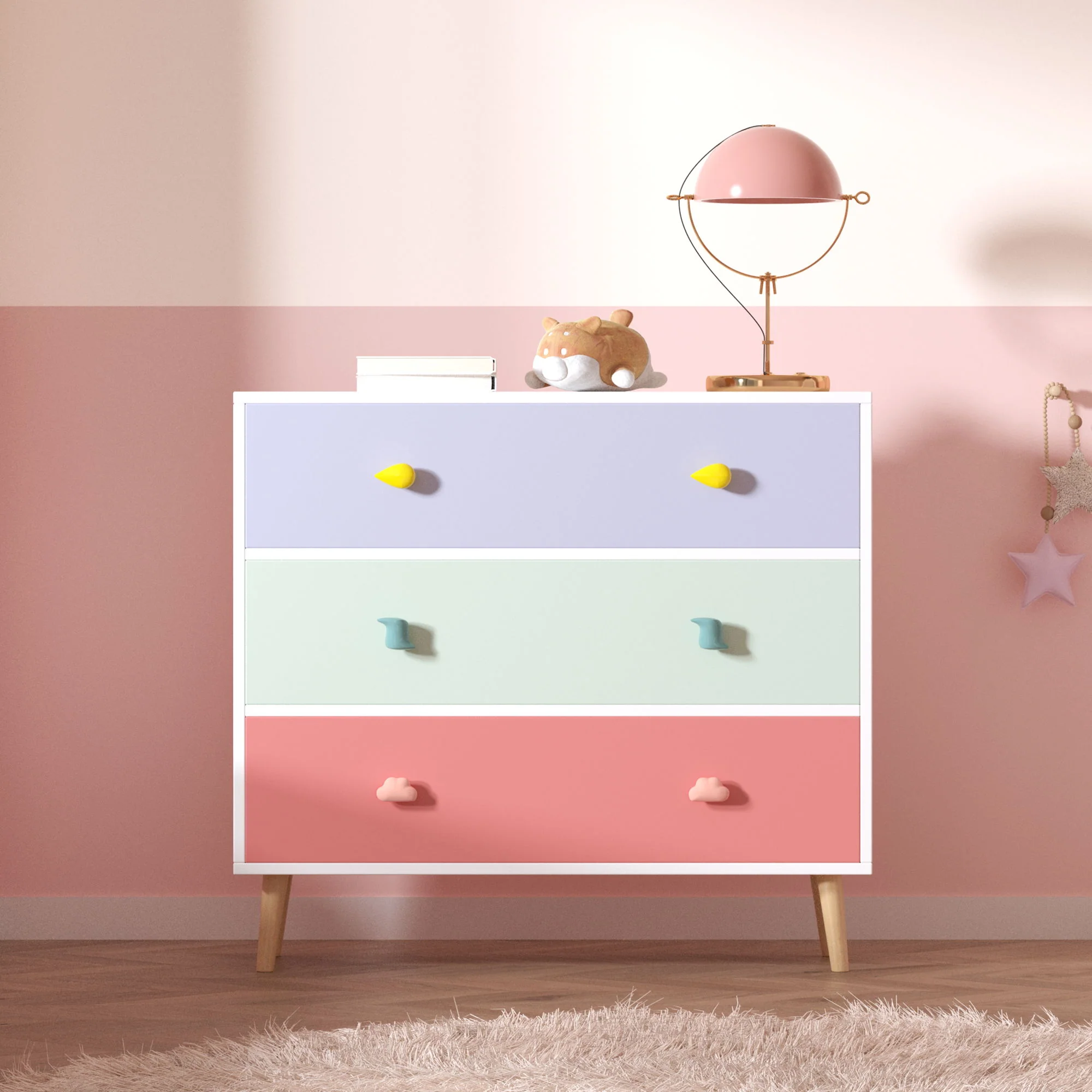 3 Drawer Dresser, Storage Cabinet With Anti Tip Safety - Image 18