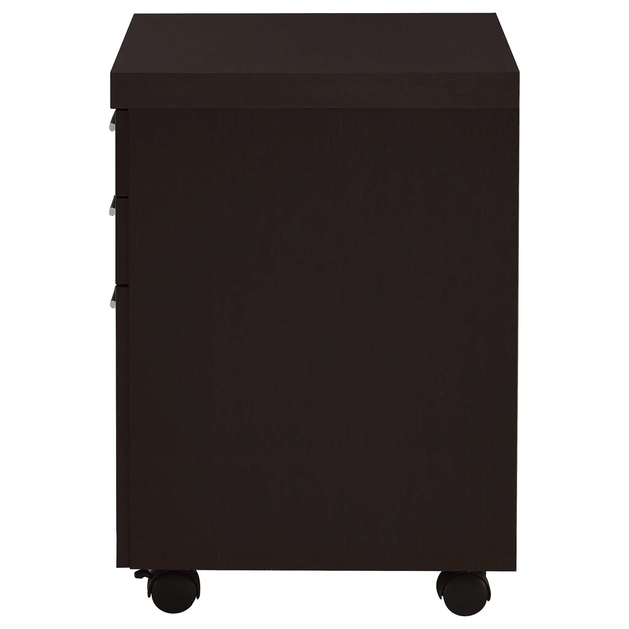 3 Drawer File Cabinetб Compact Office Storage For Home - Brown - Image 8
