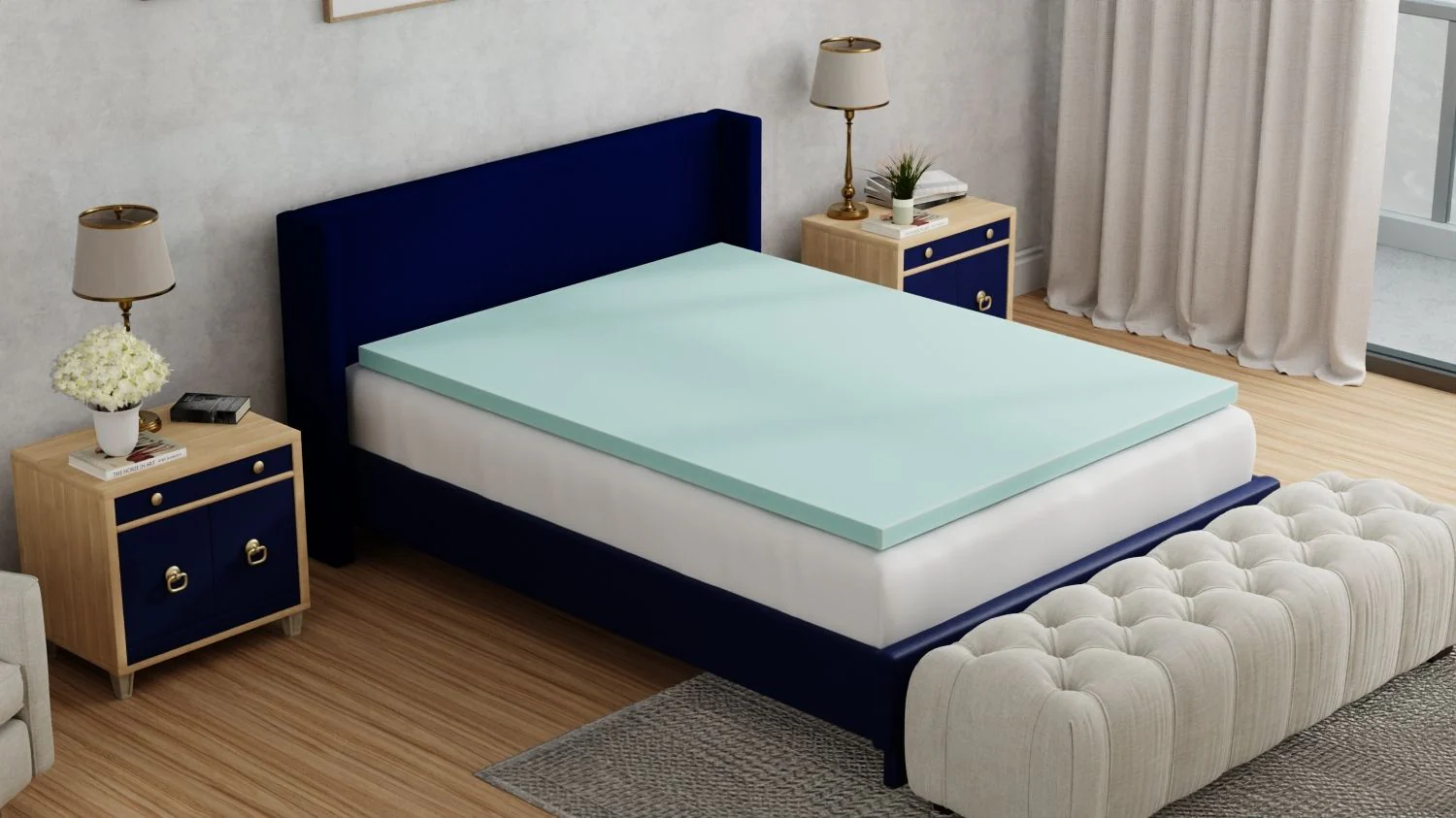 3" Gel Plush Memory Foam Cooling Mattress Topper - Image 4
