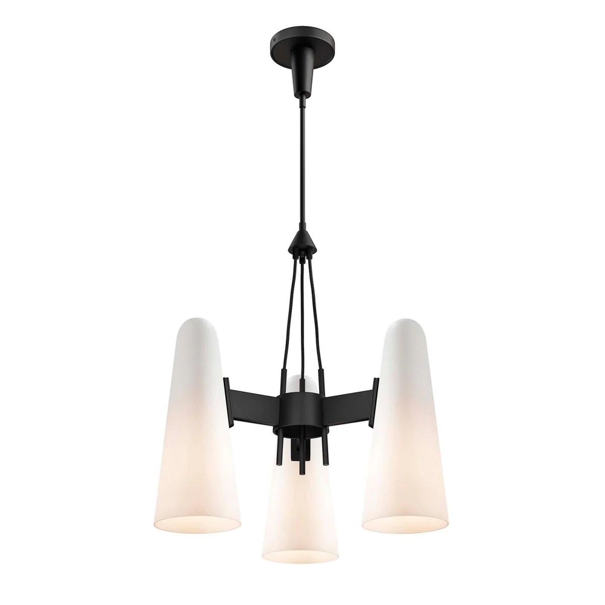 3-Light Beacon Glass Cone Pendant Ceiling Light Fixture Modern Industrial Lighting - Image 16