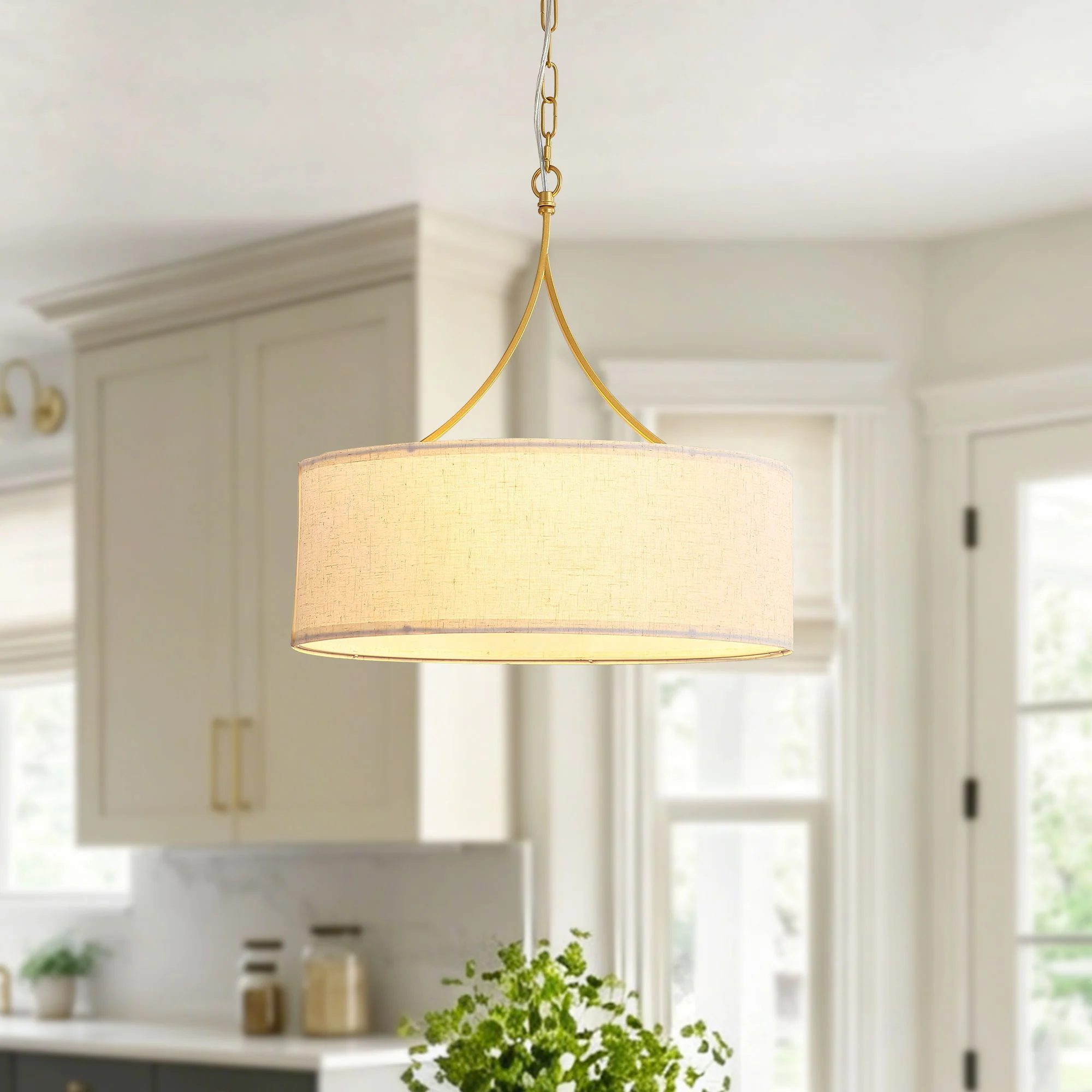 3 Light Drum Pendant Light - Image 10