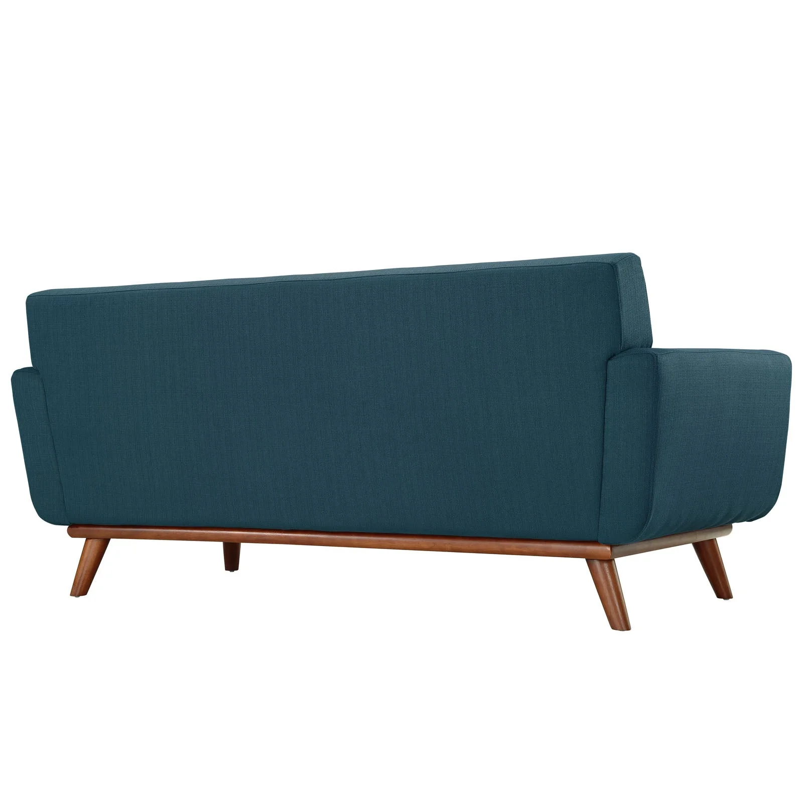 3 Piece 123" Gently Sloping Curved Upholstered Armchairs and Loveseat Set - Image 5