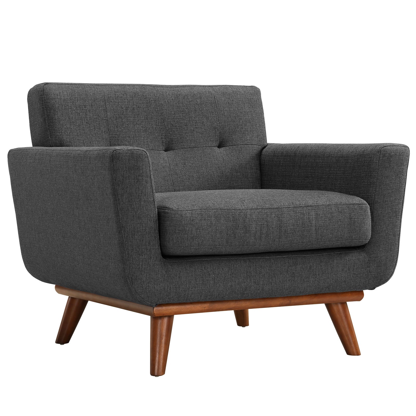 3 Piece 124" Gently Sloping Curved Upholstered Fabric Sofa Loveseat and Armchair Set - Image 20