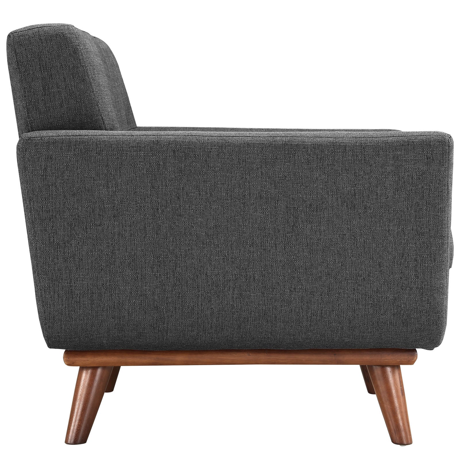 3 Piece 124" Gently Sloping Curved Upholstered Fabric Sofa Loveseat and Armchair Set - Image 22