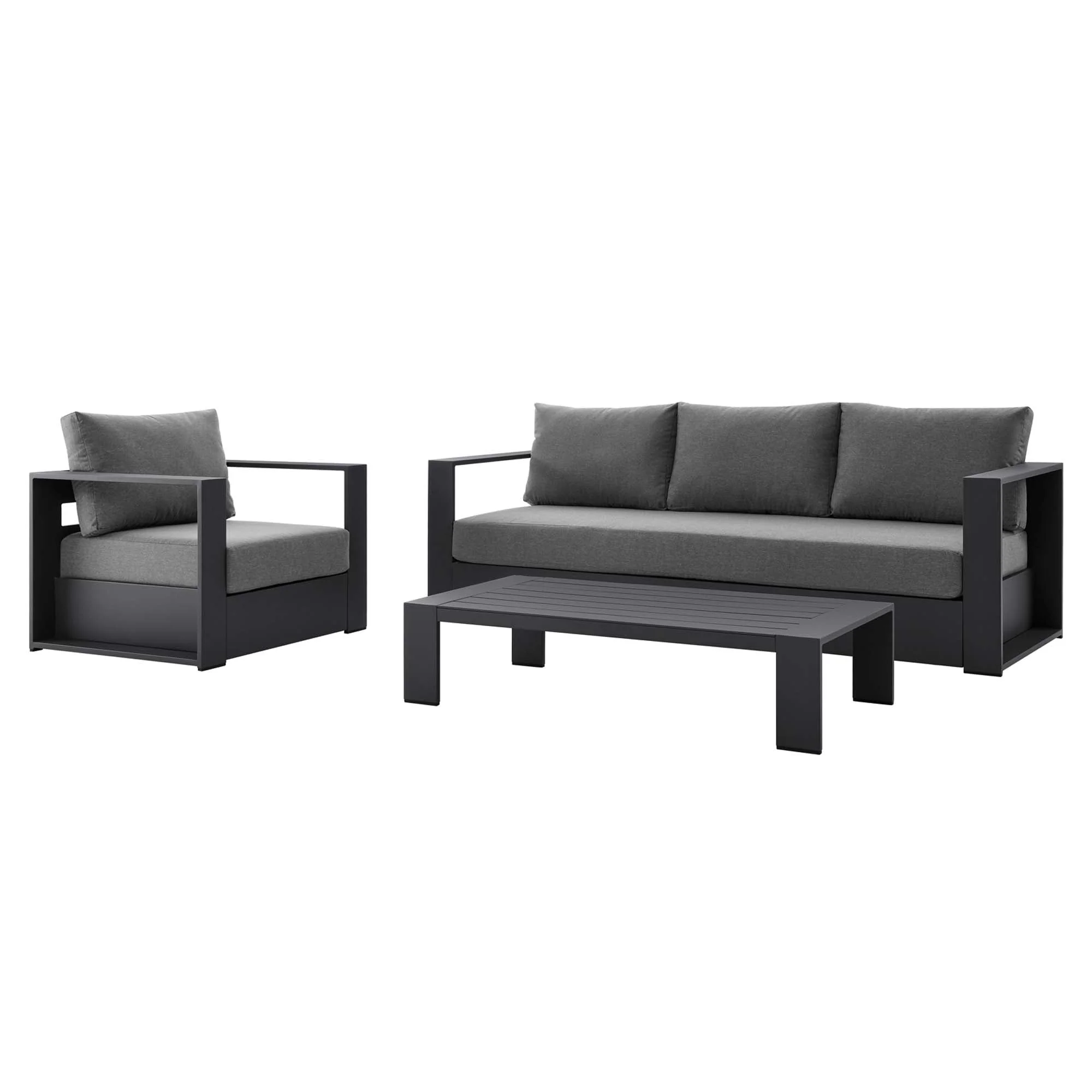 3-Piece Aluminum Patio Furniture Set with Cushions for Outdoor Patio Seating - Image 71