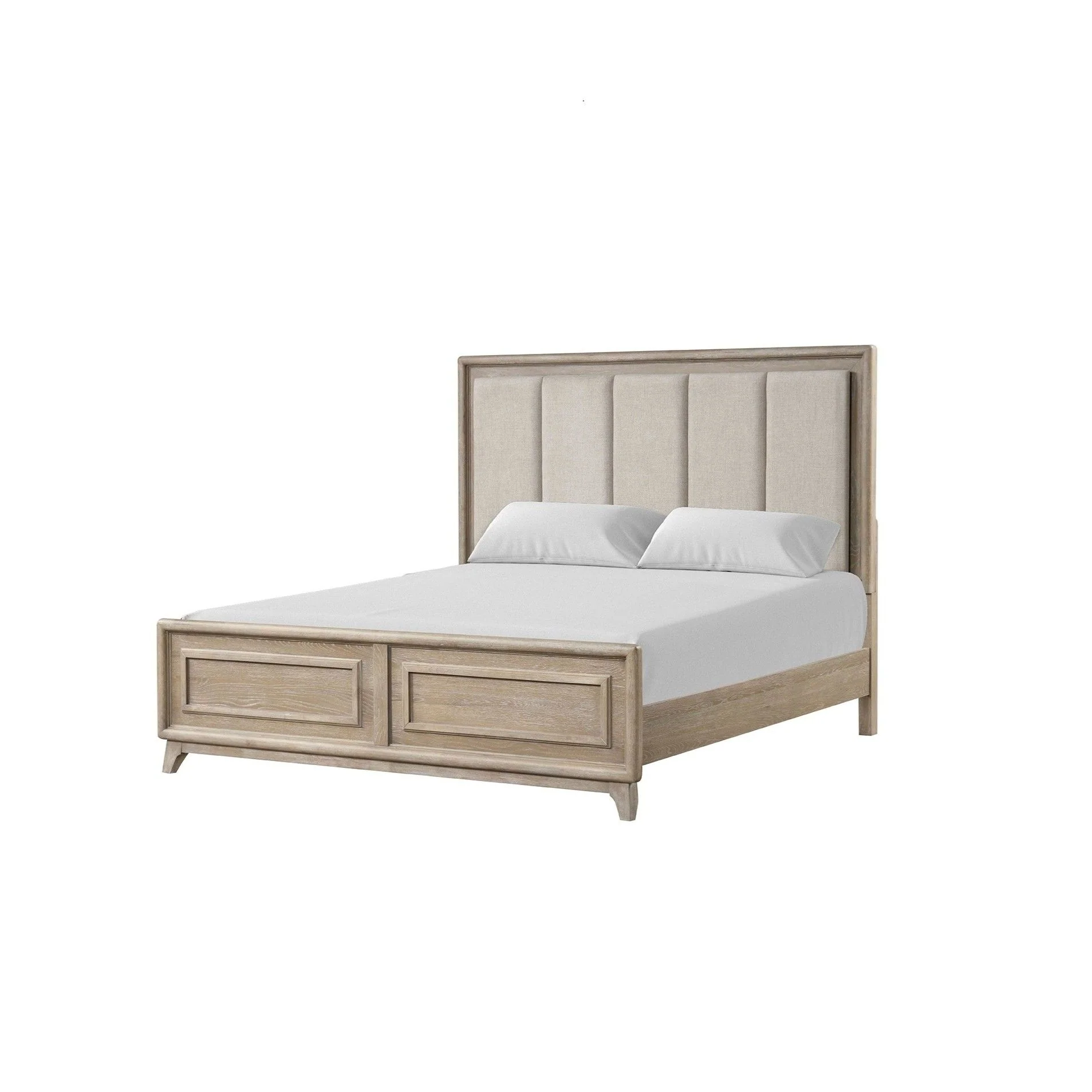 3 Piece Bedroom Set With Padded Headboard, 2 Nightstands - Image 6