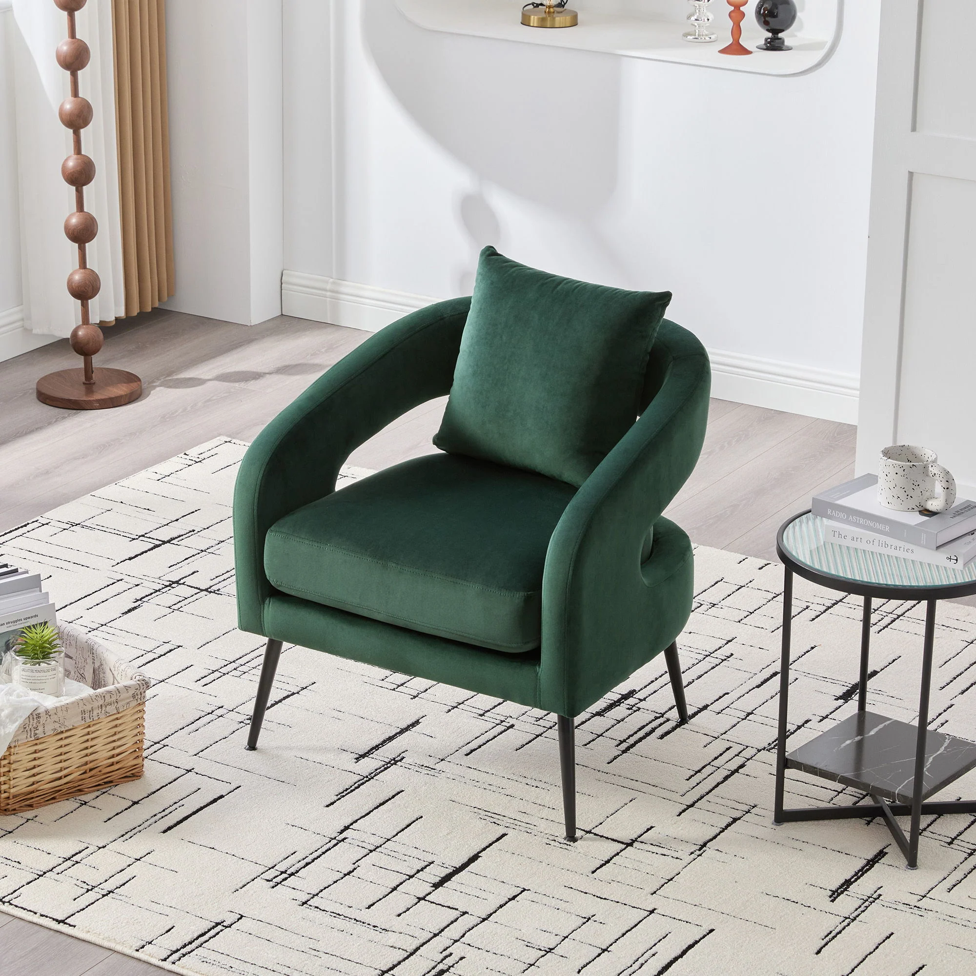 3 Piece Living Room Set, Loveseat & 2 Accent Chairs - Image 9