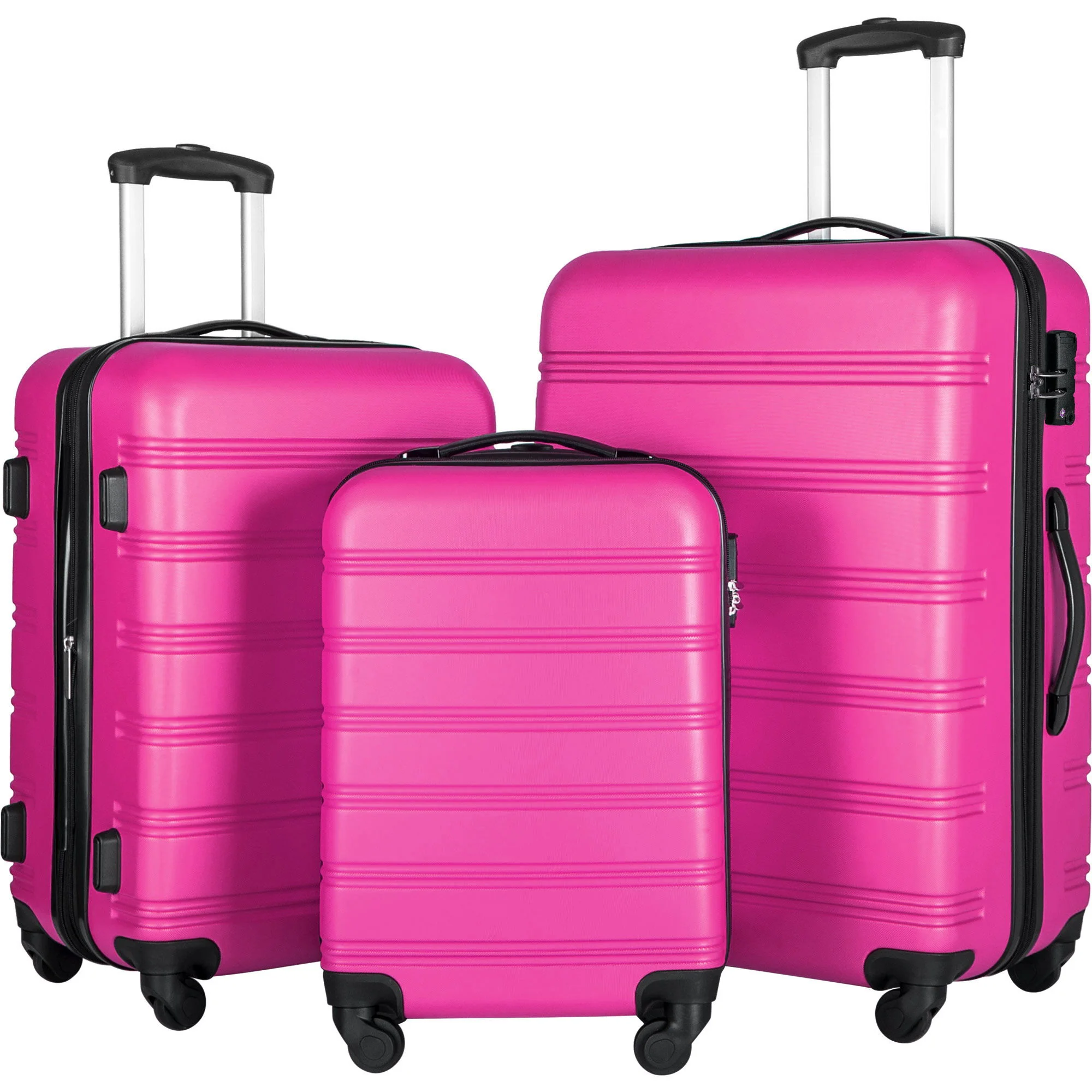 3 Piece Luggage Set Hardside Spinner Suitcase With Tsa Lock 20" 24" 28" Available - Image 4