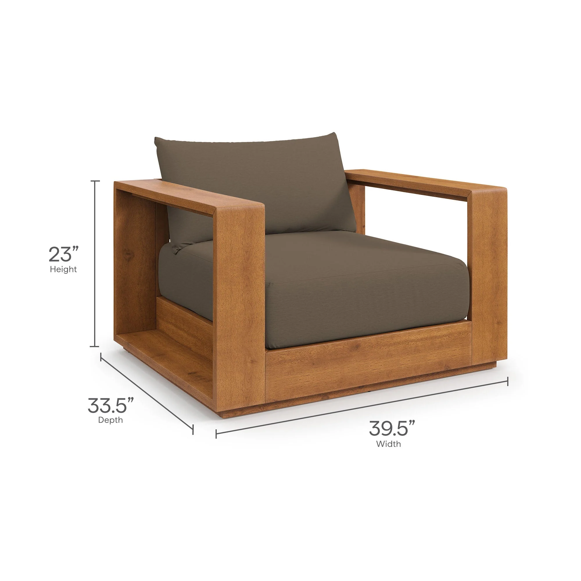 3-Piece Natural Outdoor Patio Acacia Wood Furniture Set for Garden & Backyard - Image 13