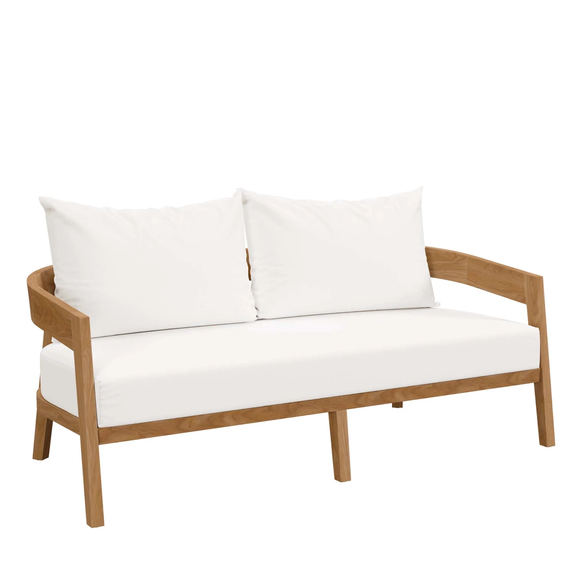 3-Piece Natural Teak Patio Furniture Set with Cushions and Weather-Resistant Teak Finish - Image 5
