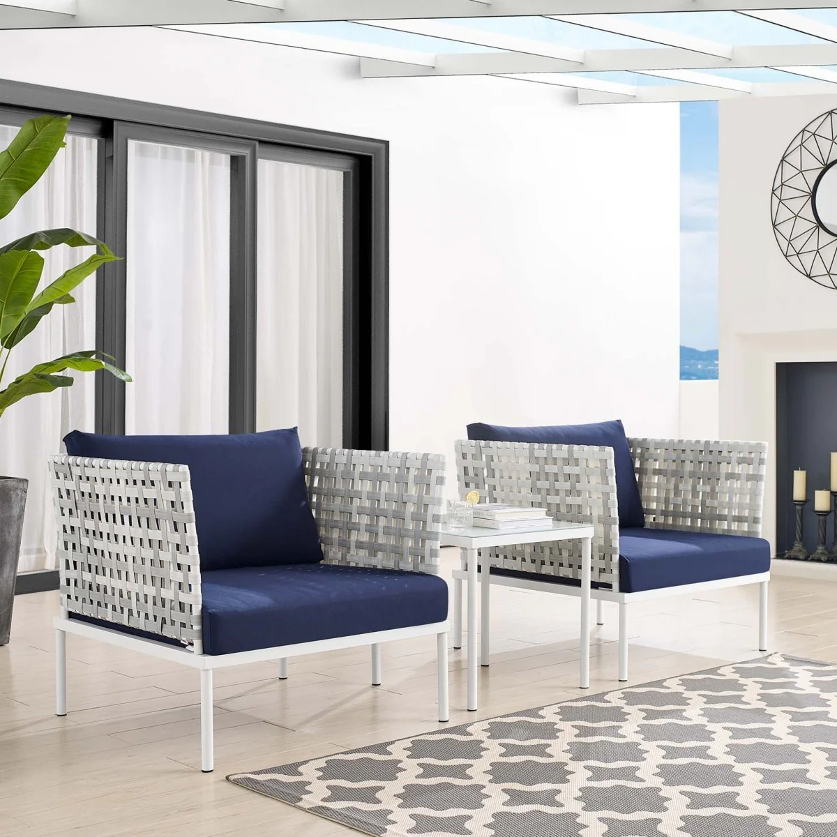 3-Piece Outdoor Patio Aluminum Seating Set - Image 16