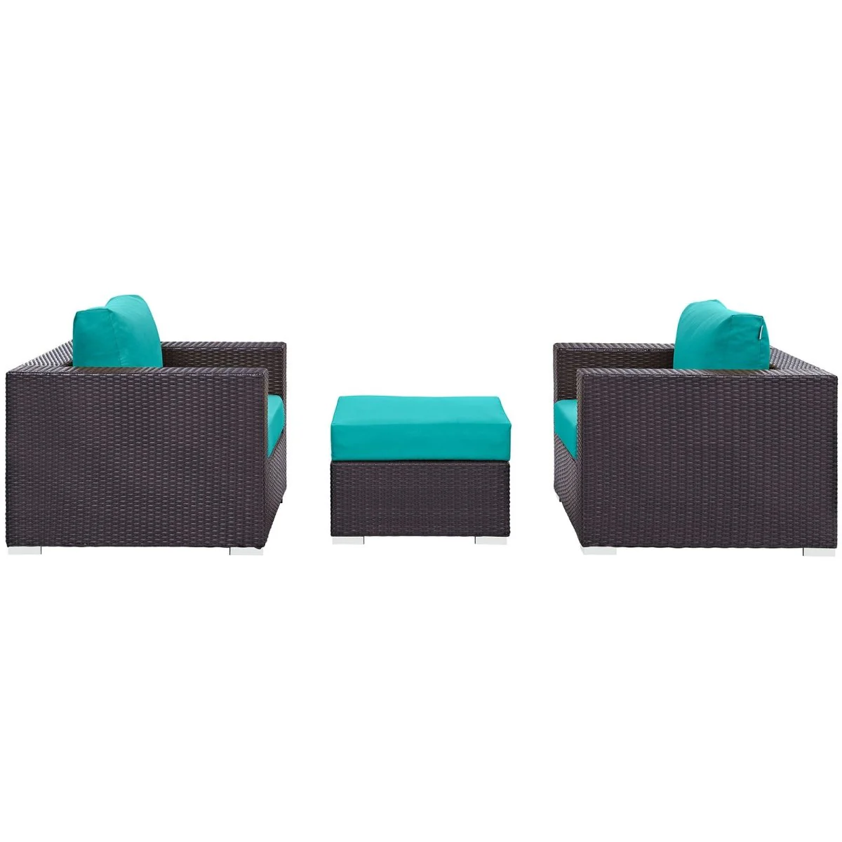 3-Piece Outdoor Patio Woven Rattan Sofa Set - Image 23