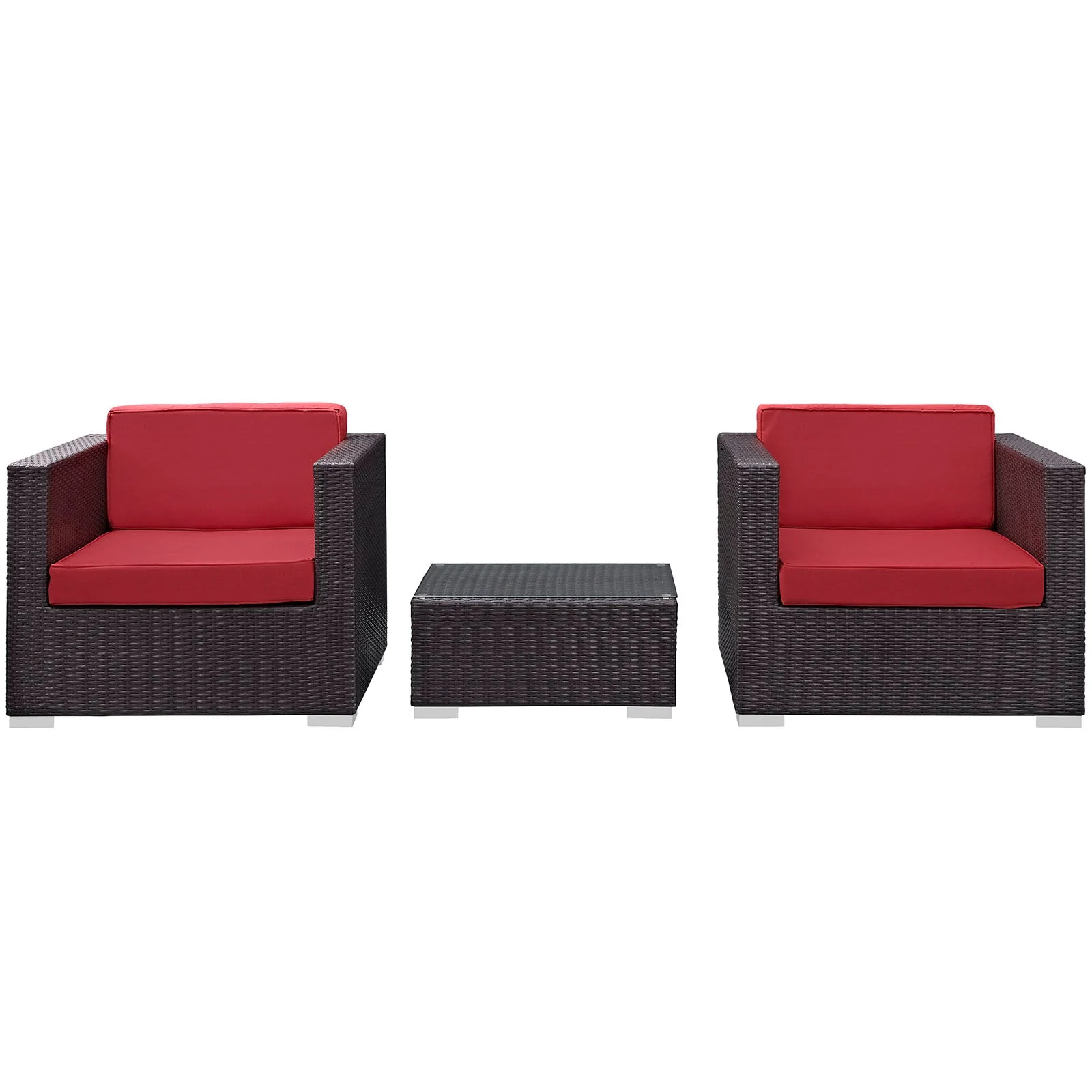 3-Piece Outdoor Wicker Patio Sofa and Armchair Set - Image 7