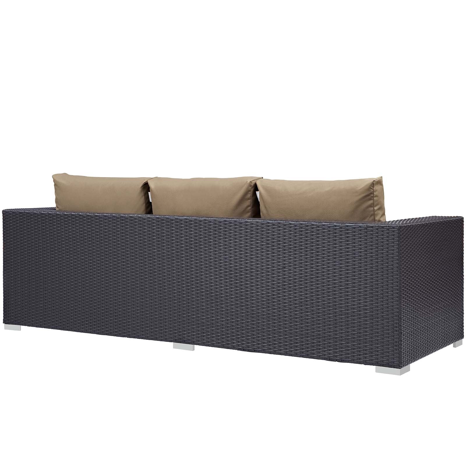3-Piece Outdoor Wicker Patio Sofa Set with Fire Pit Table - Image 30