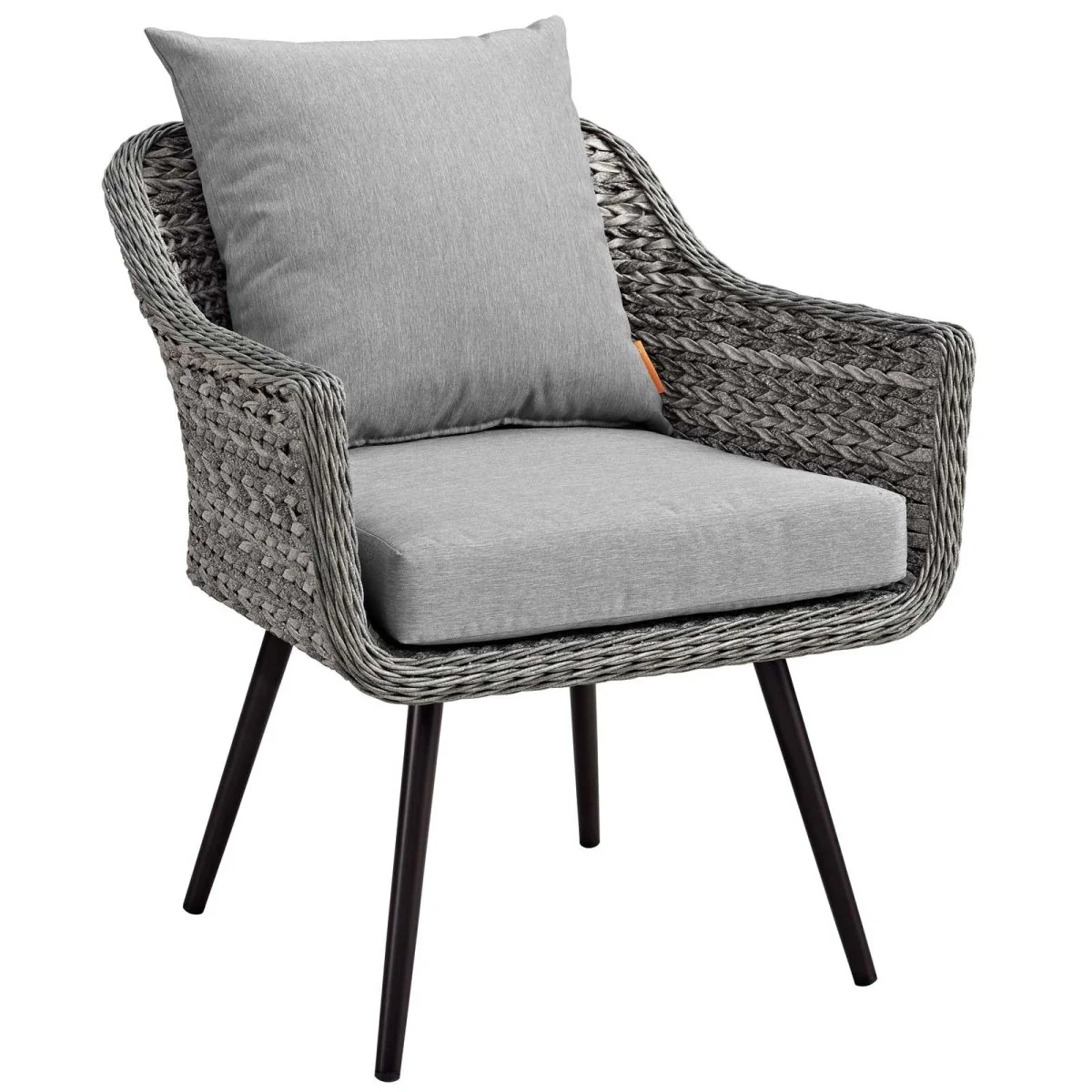 3-Piece Outdoor Wicker Rattan Armchair and Coffee Table Set - Image 2