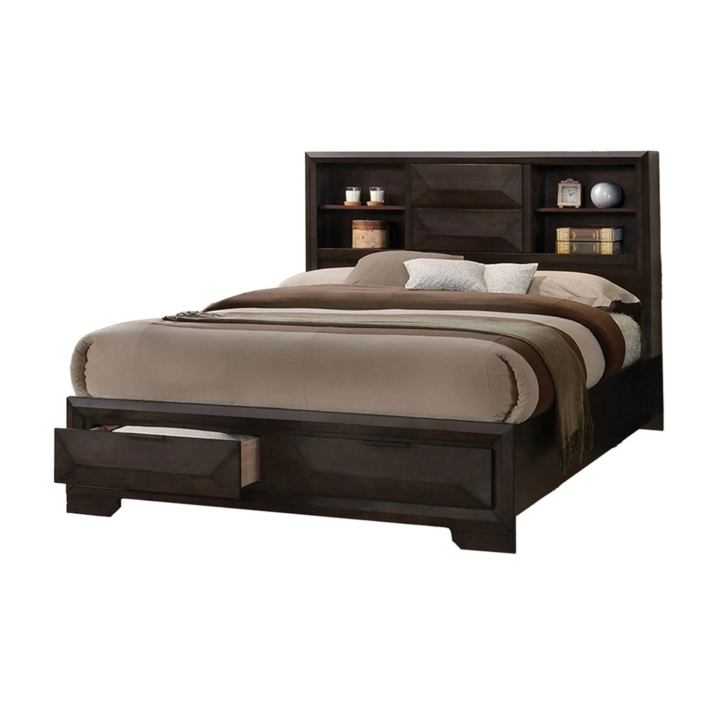 3 Piece Set Bed With Storage And 2 Nightstands - Image 6